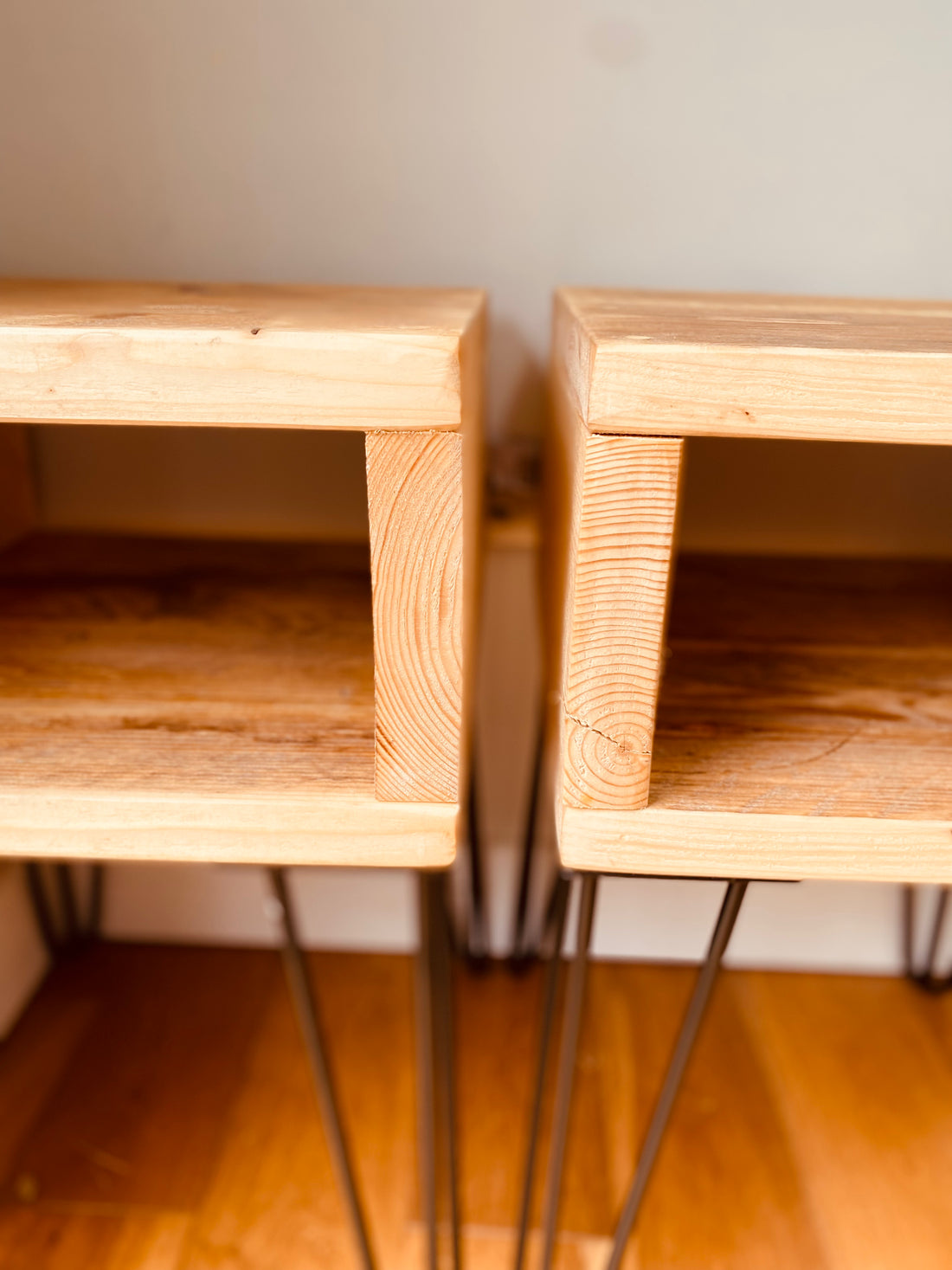 Wooden Bedside Tables - &