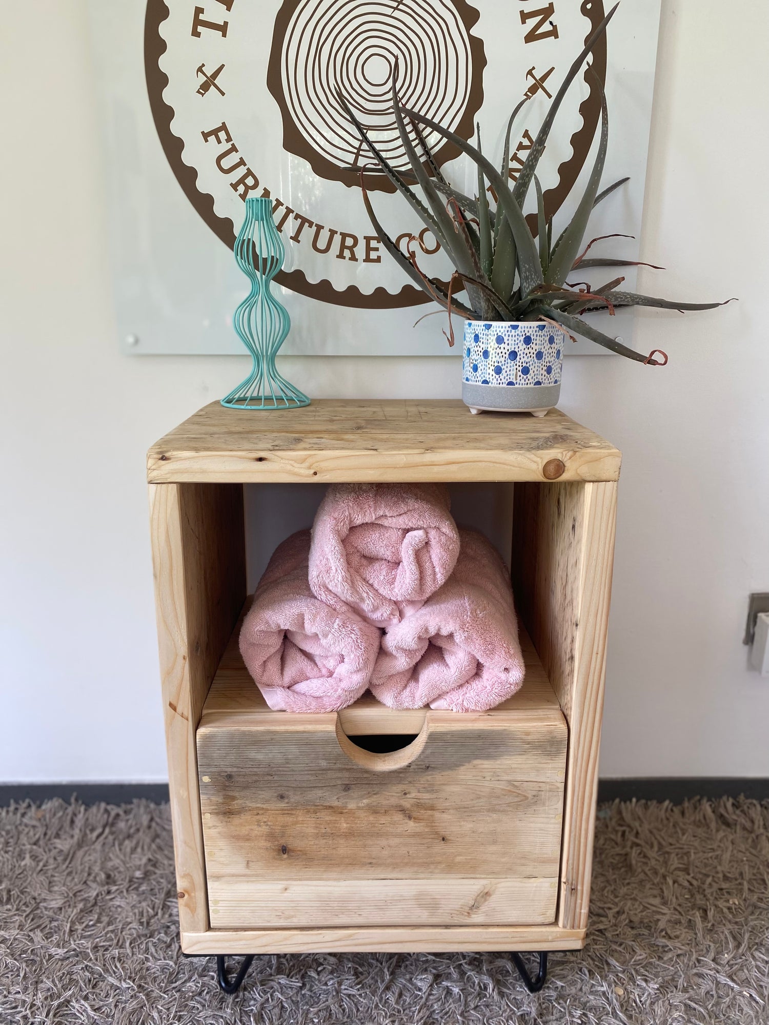 Wooden Bathroom Vanity Unit - &