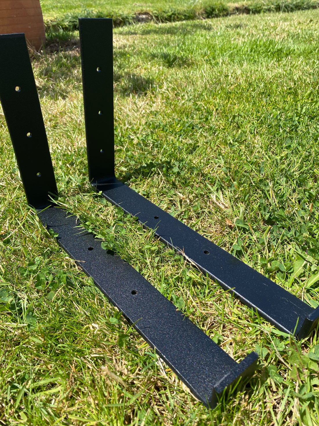 Reclaimed Wood Scaffold Shelves with Industrial Brackets – (30cm Deep) - The Clovelly