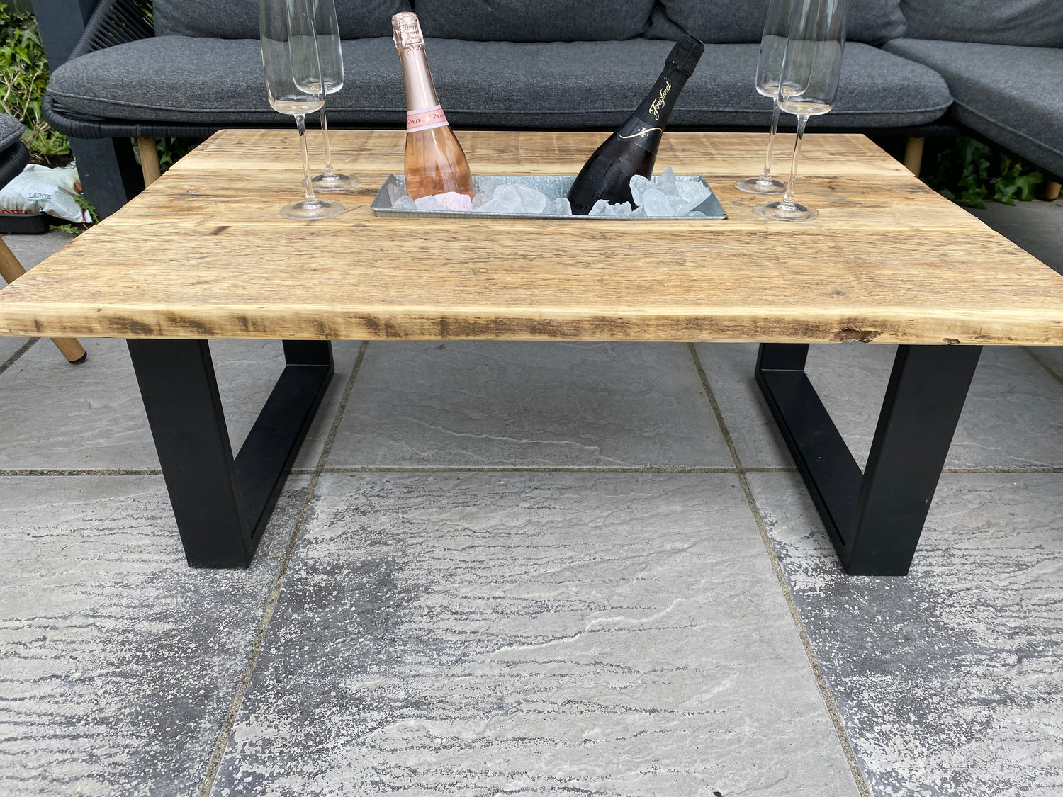 Wooden Outdoor Table - ‘The Prosecco Table’