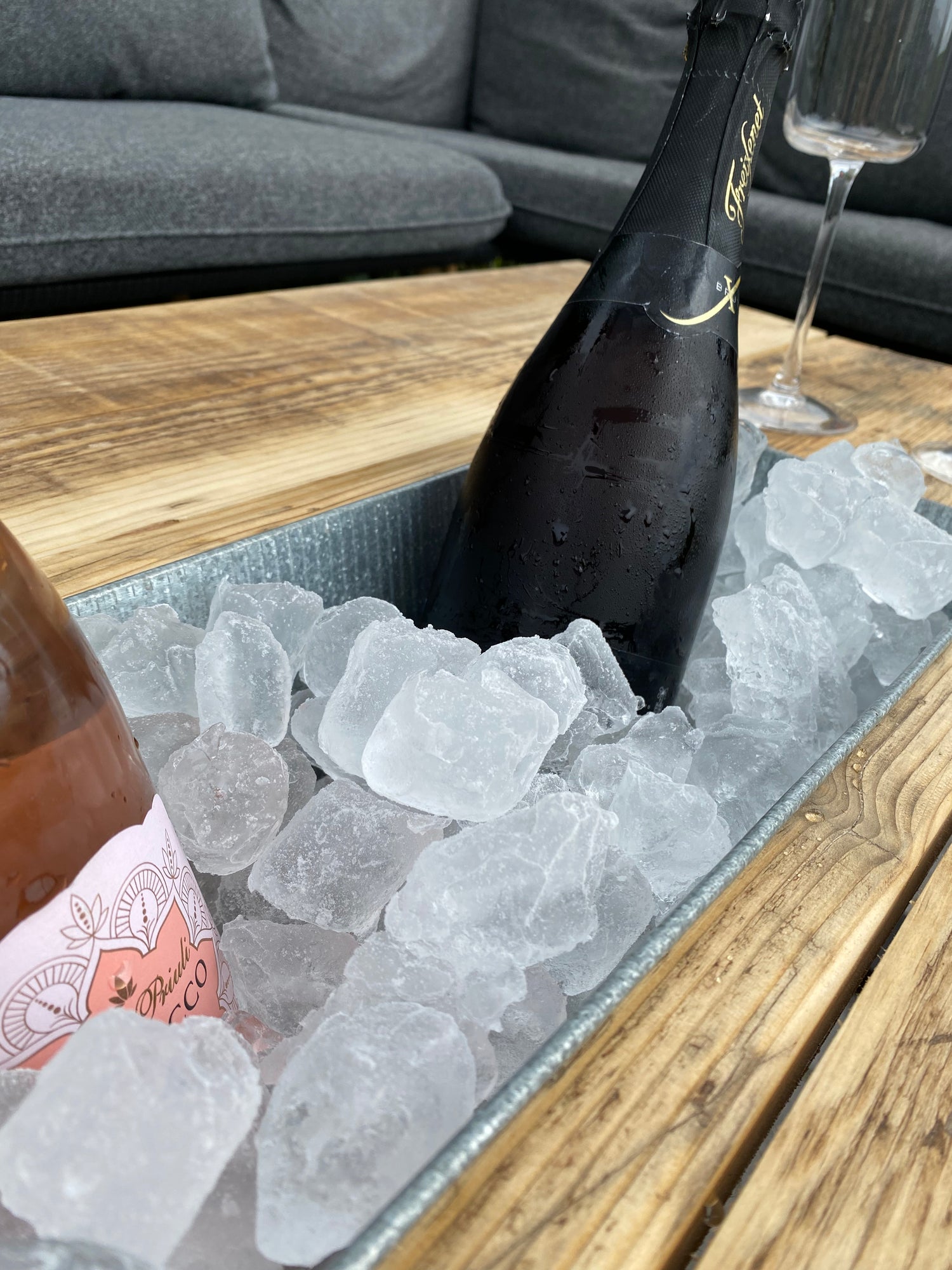 Wooden Outdoor Table - ‘The Prosecco Table’