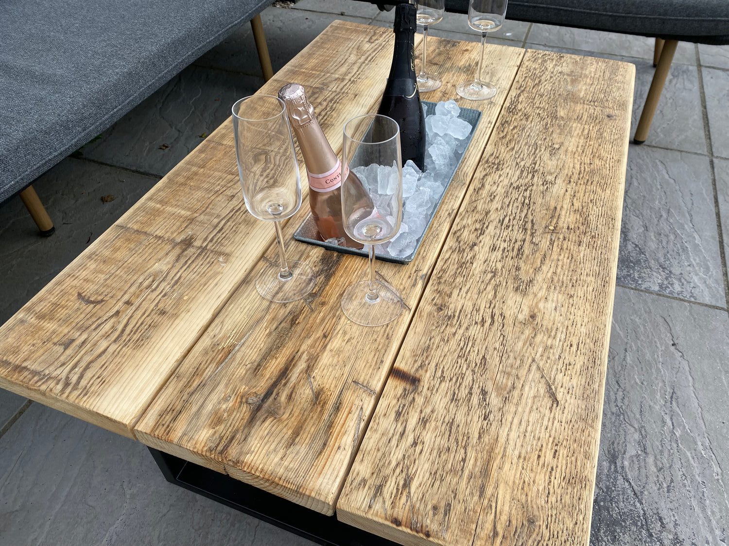 Wooden Outdoor Table - ‘The Prosecco Table’