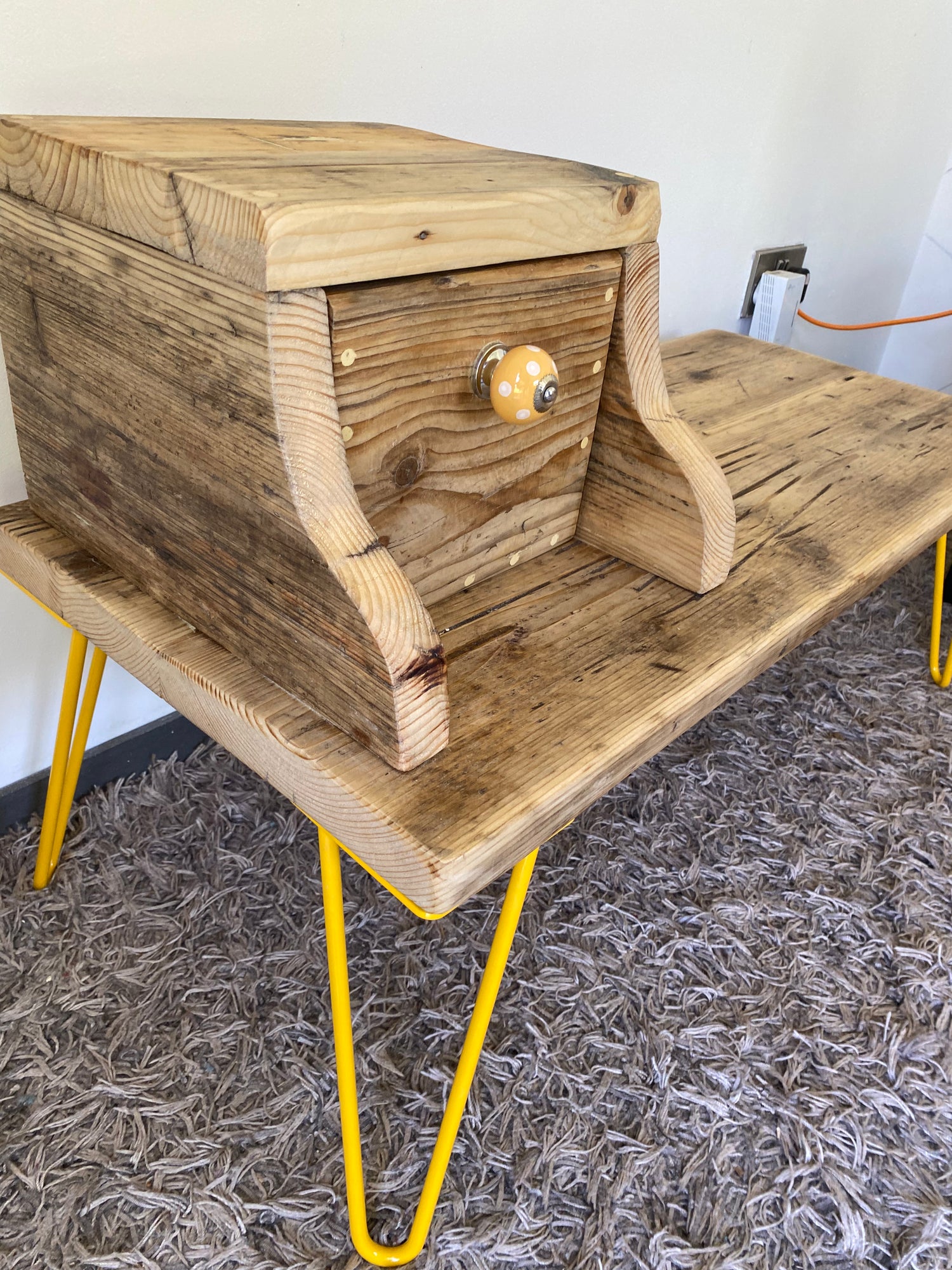 Wooden Telephone Seat Table &