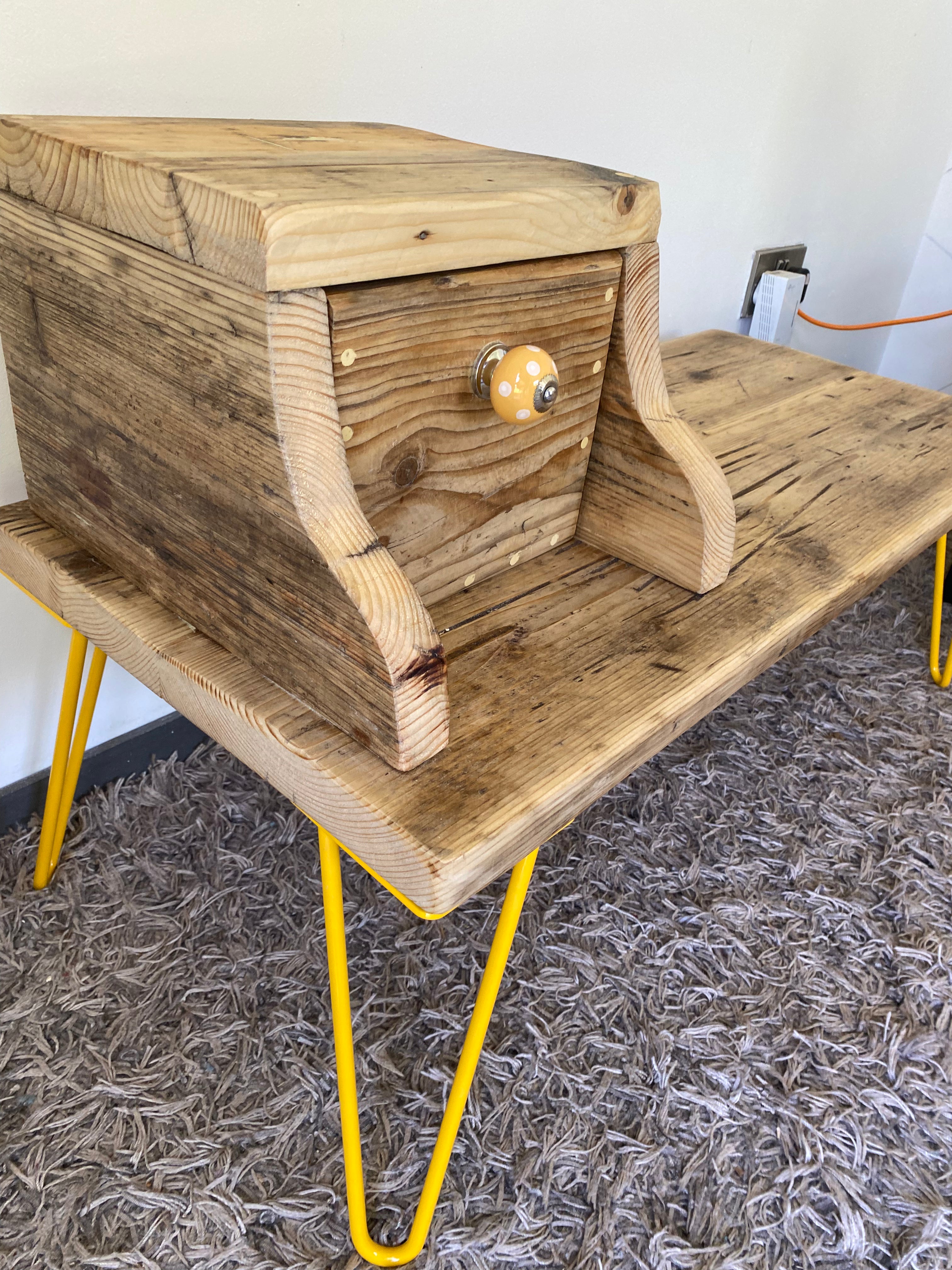 Wooden Telephone Seat Table &