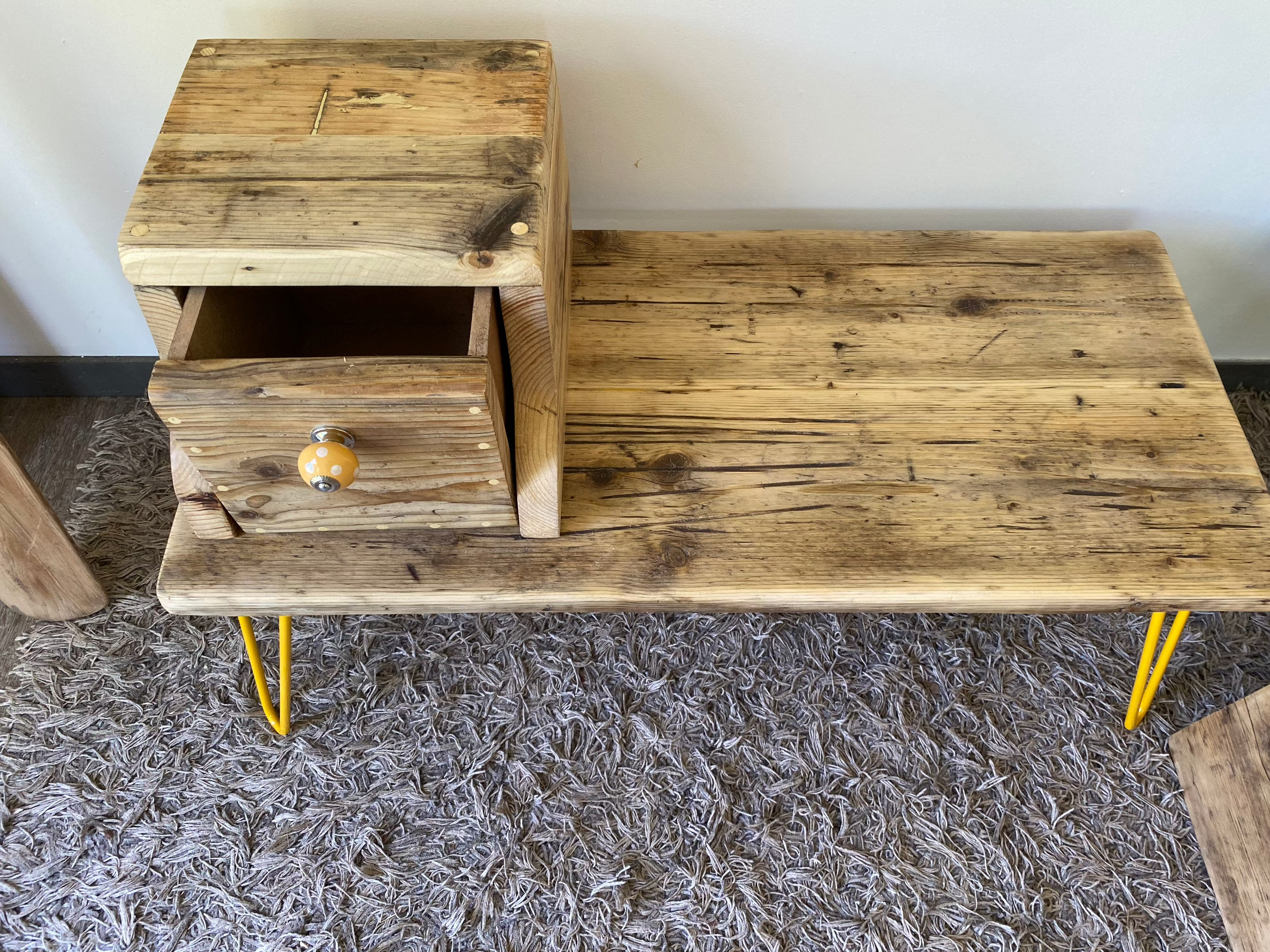 Wooden Telephone Seat Table &