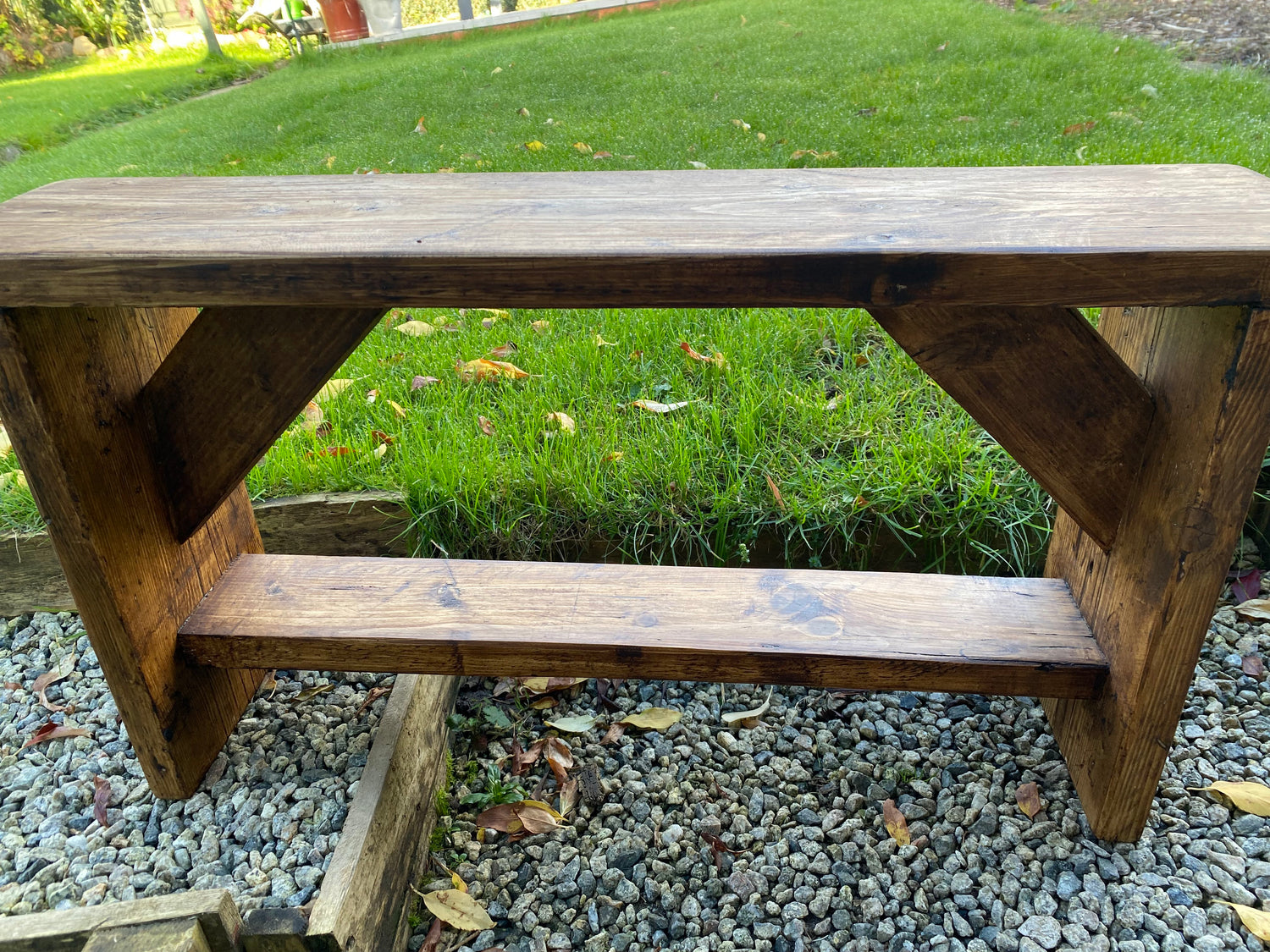 Wooden Bench - &