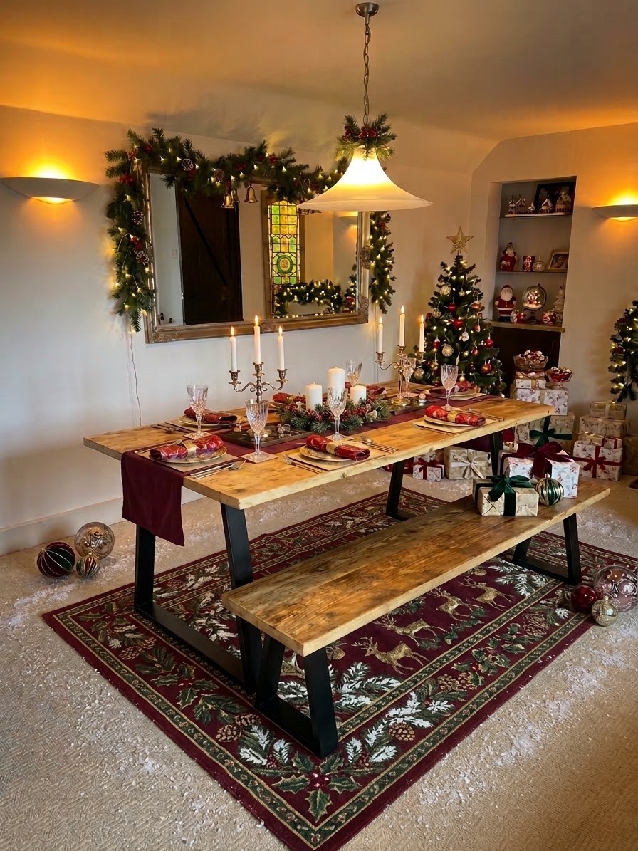Wooden Dining Room Table - The &