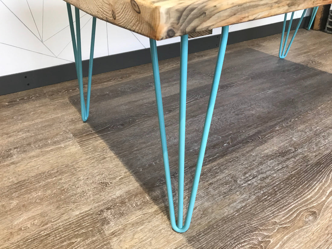 Wooden Coffee table with hairpin legs -‘The Branscombe’
