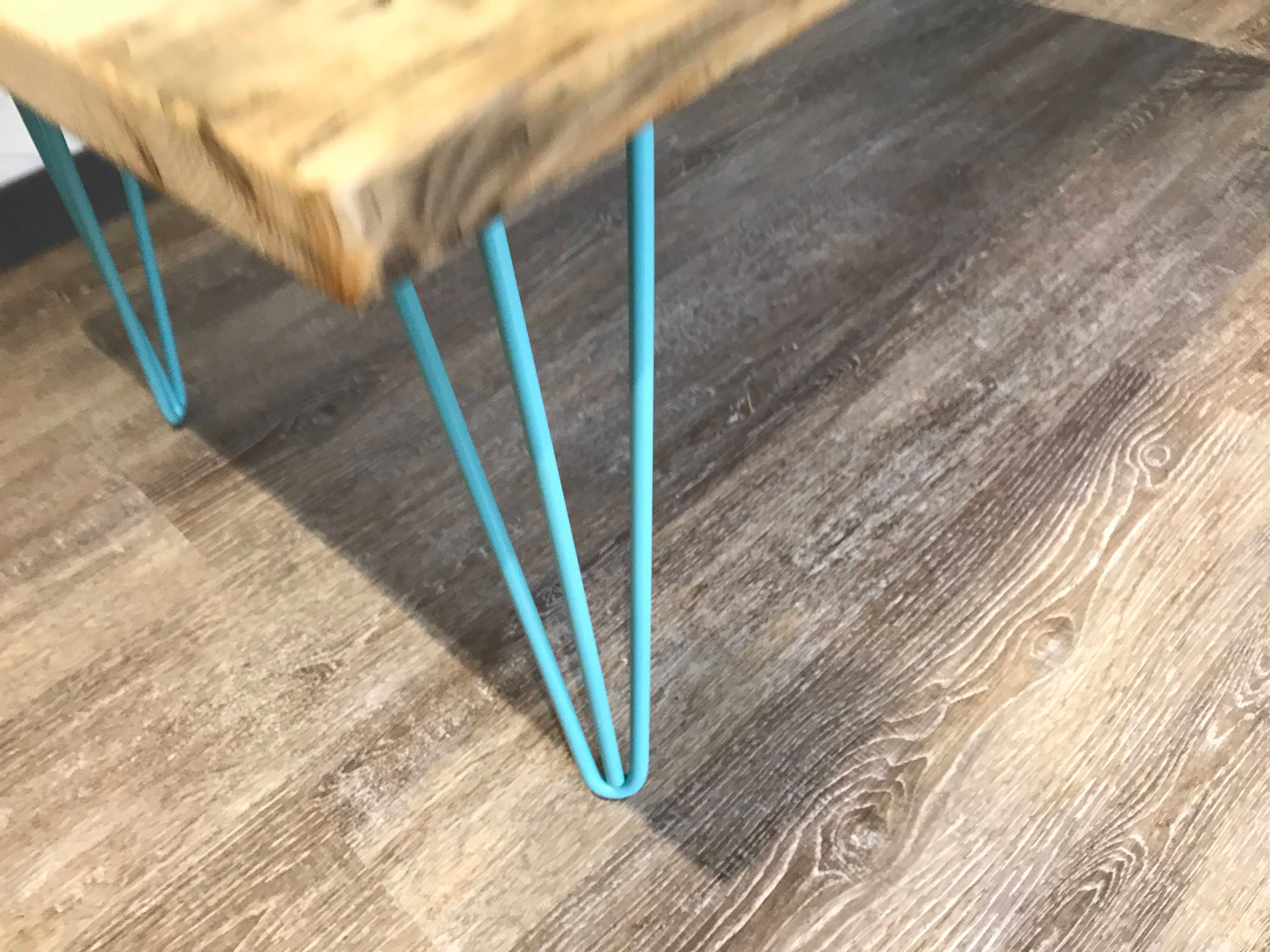 Wooden Coffee table with hairpin legs -‘The Branscombe’