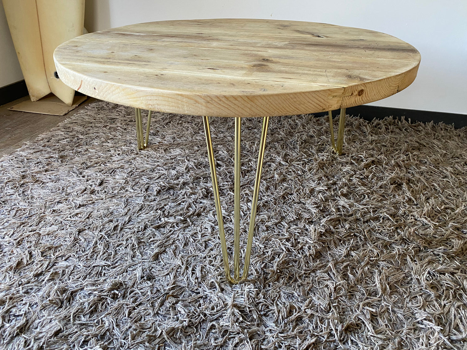 Round wooden coffee Table - The &