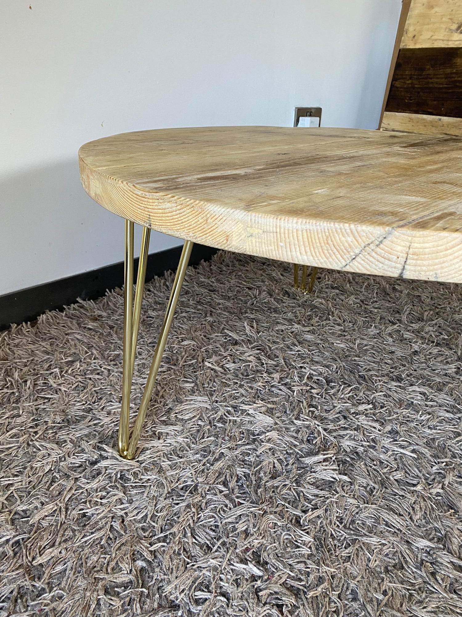 Round wooden coffee Table - The &