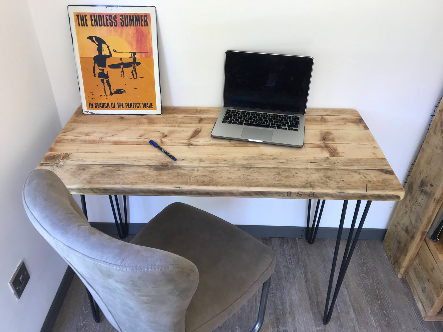 Wooden Rustic Desk - &