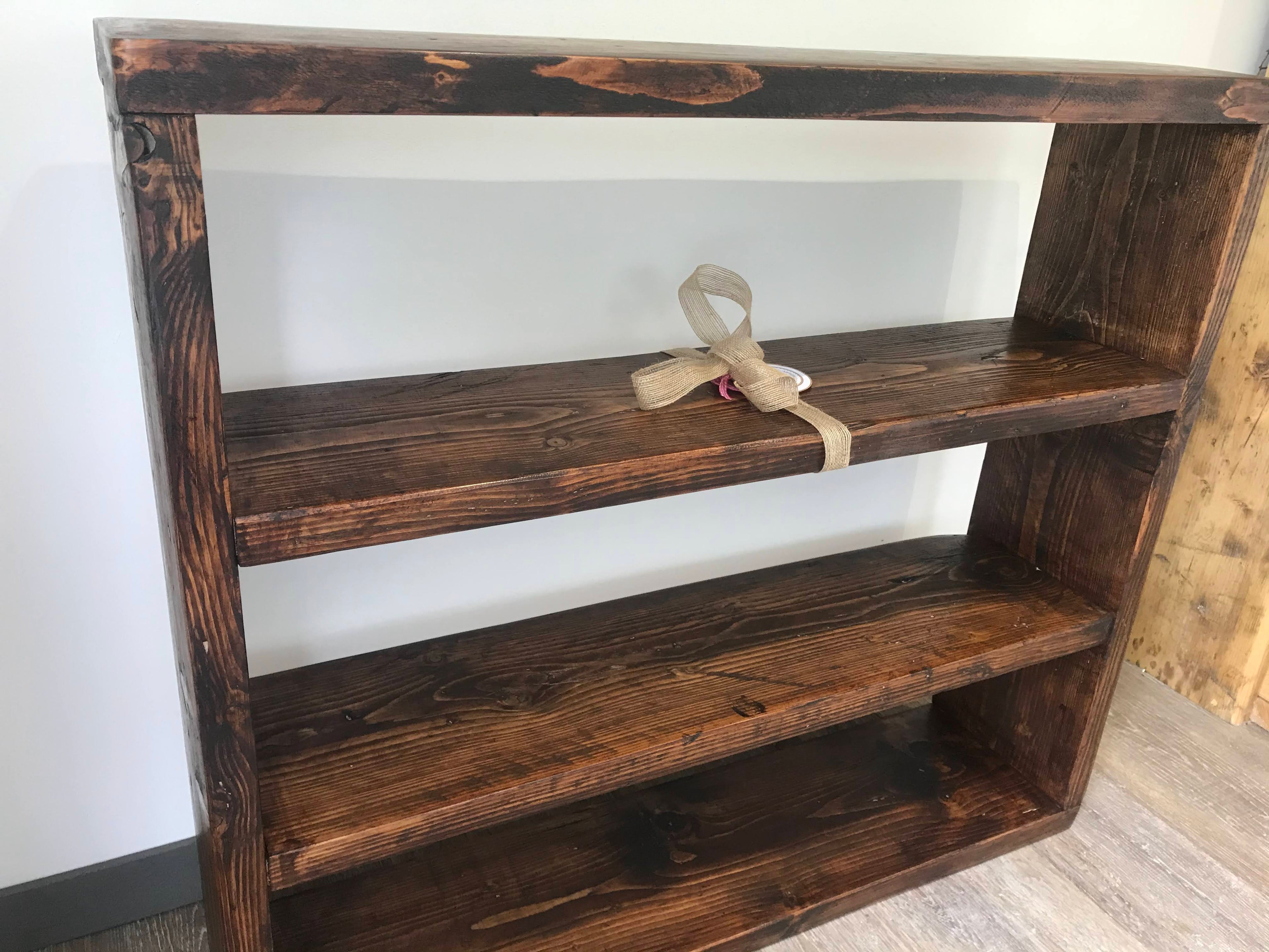 Wooden Bookcase - &