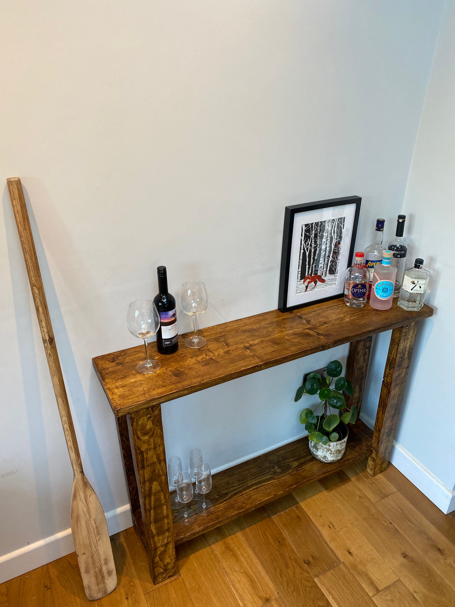 Wooden Side Table / Mini Bar