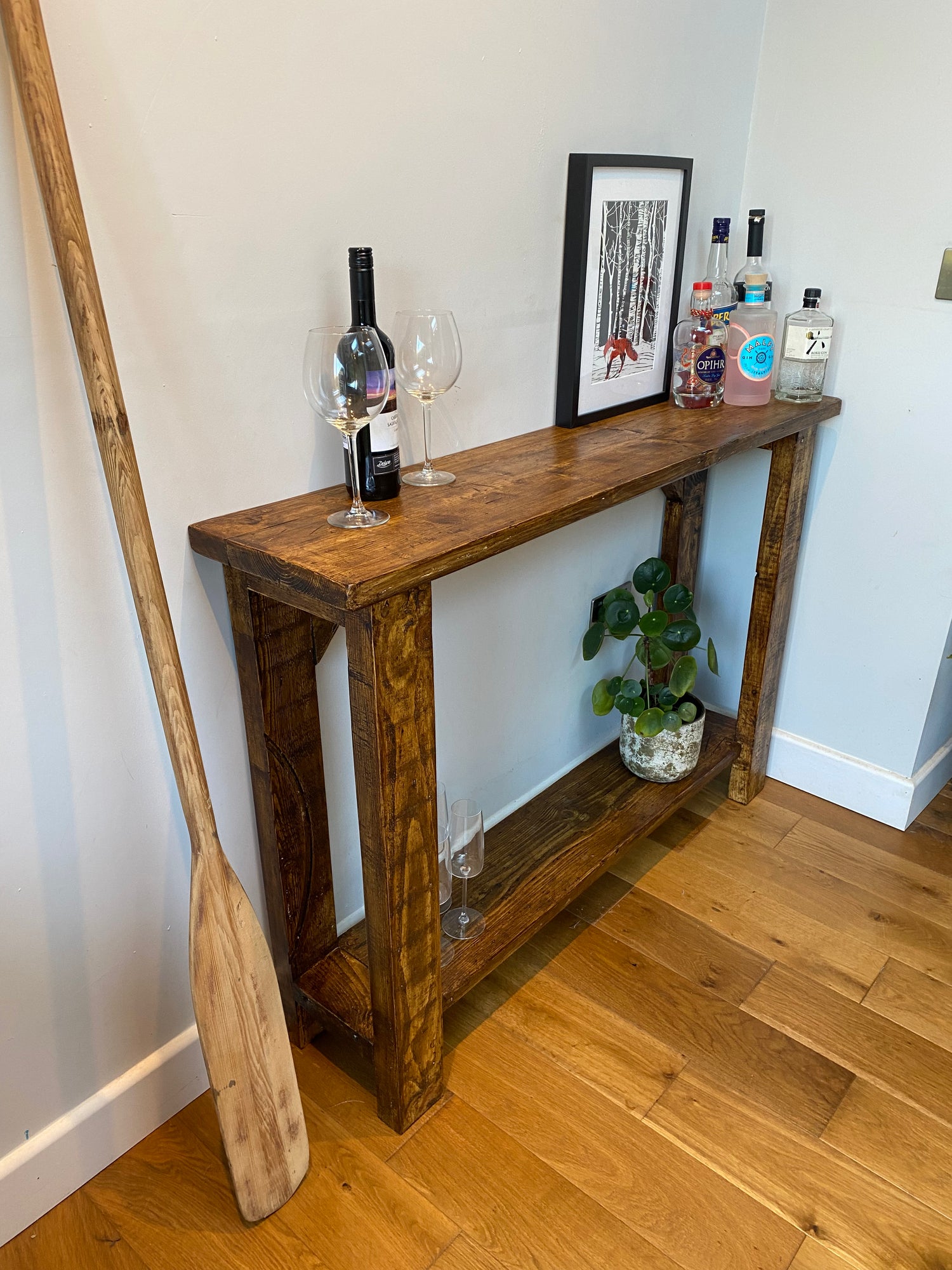 Wooden Side Table / Mini Bar