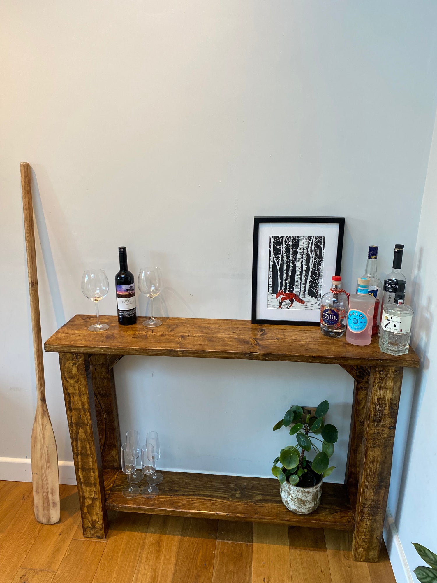 Wooden Side Table / Mini Bar