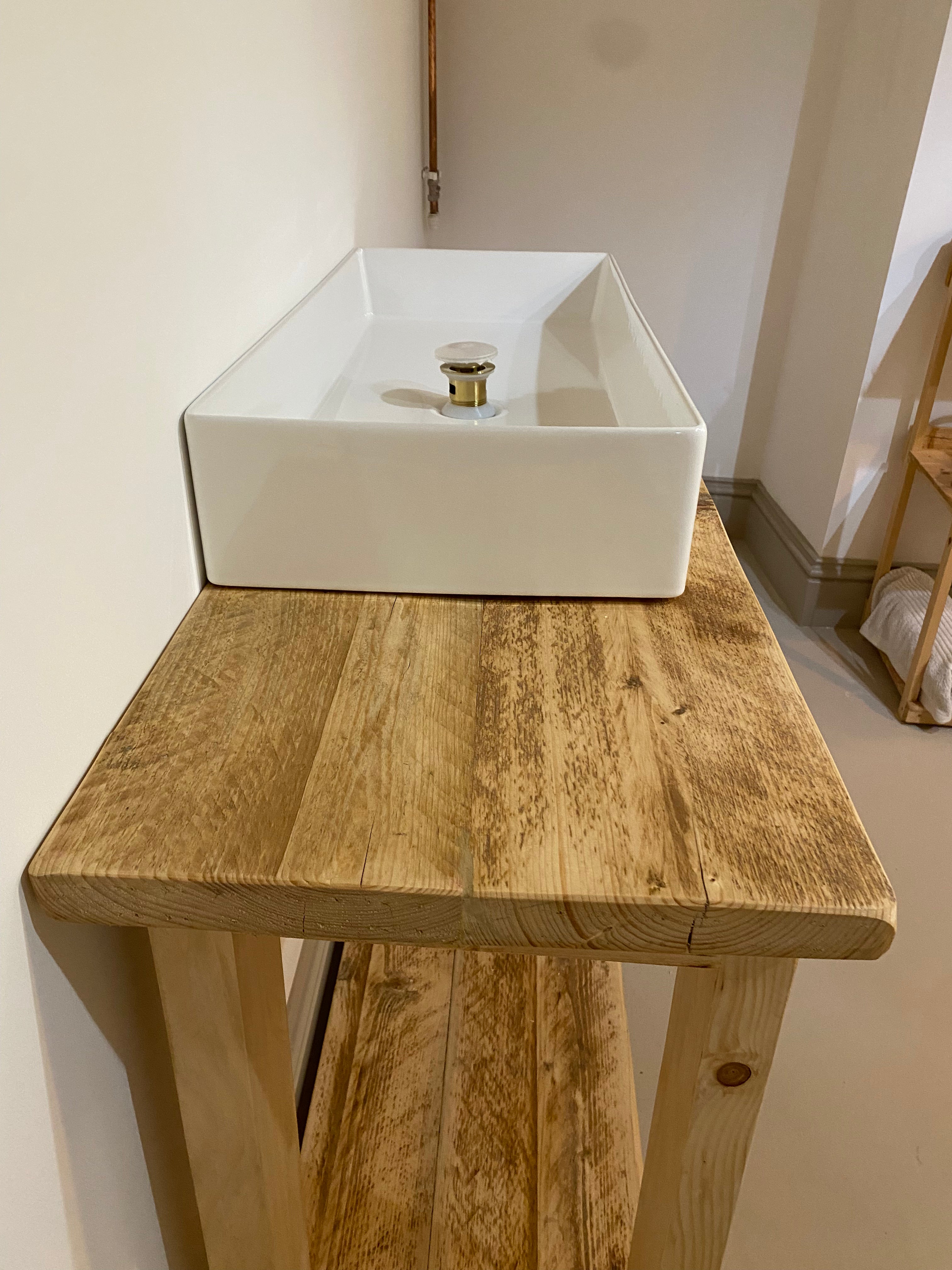 Wooden Bathroom Vanity Unit - The Chagford
