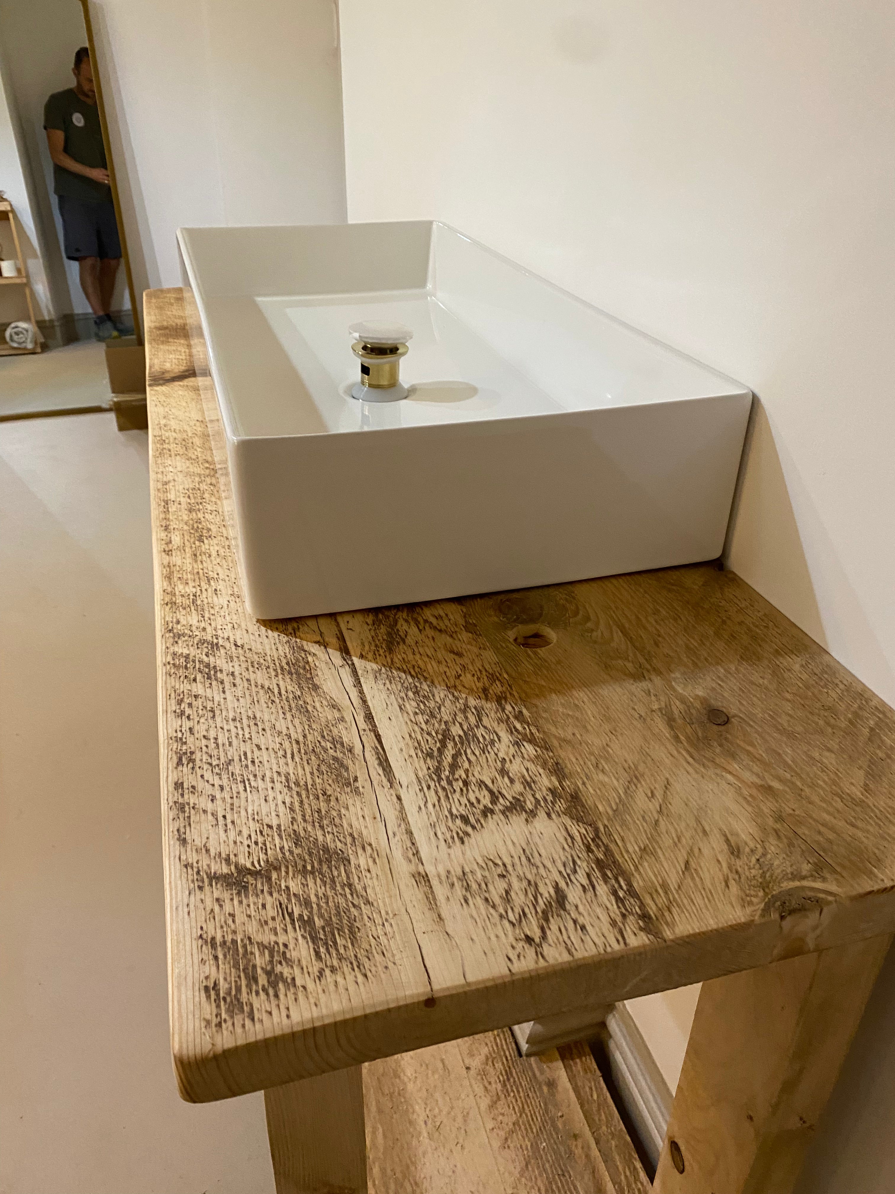 Wooden Bathroom Vanity Unit - The Chagford