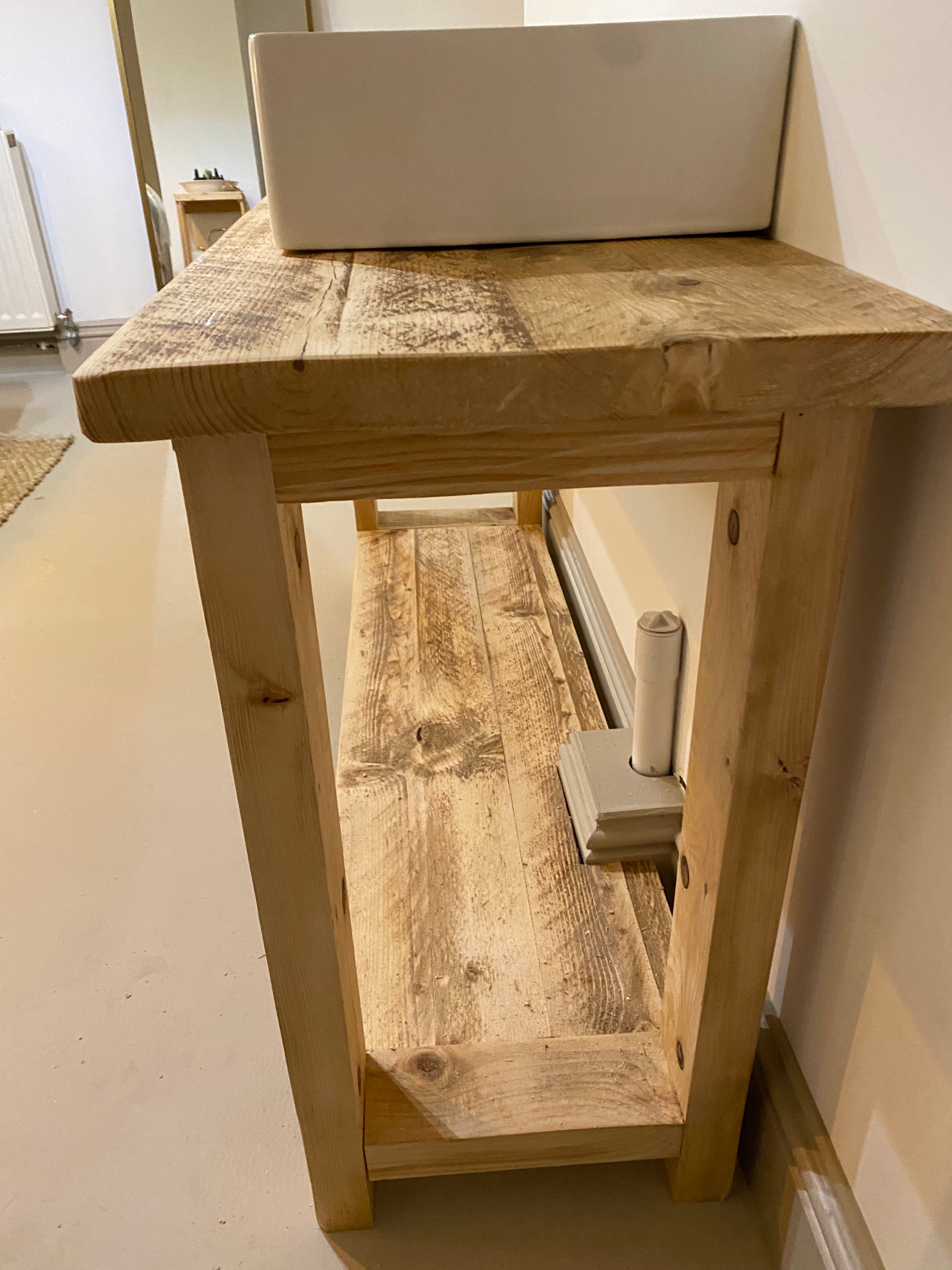 Wooden Bathroom Vanity Unit - The Chagford