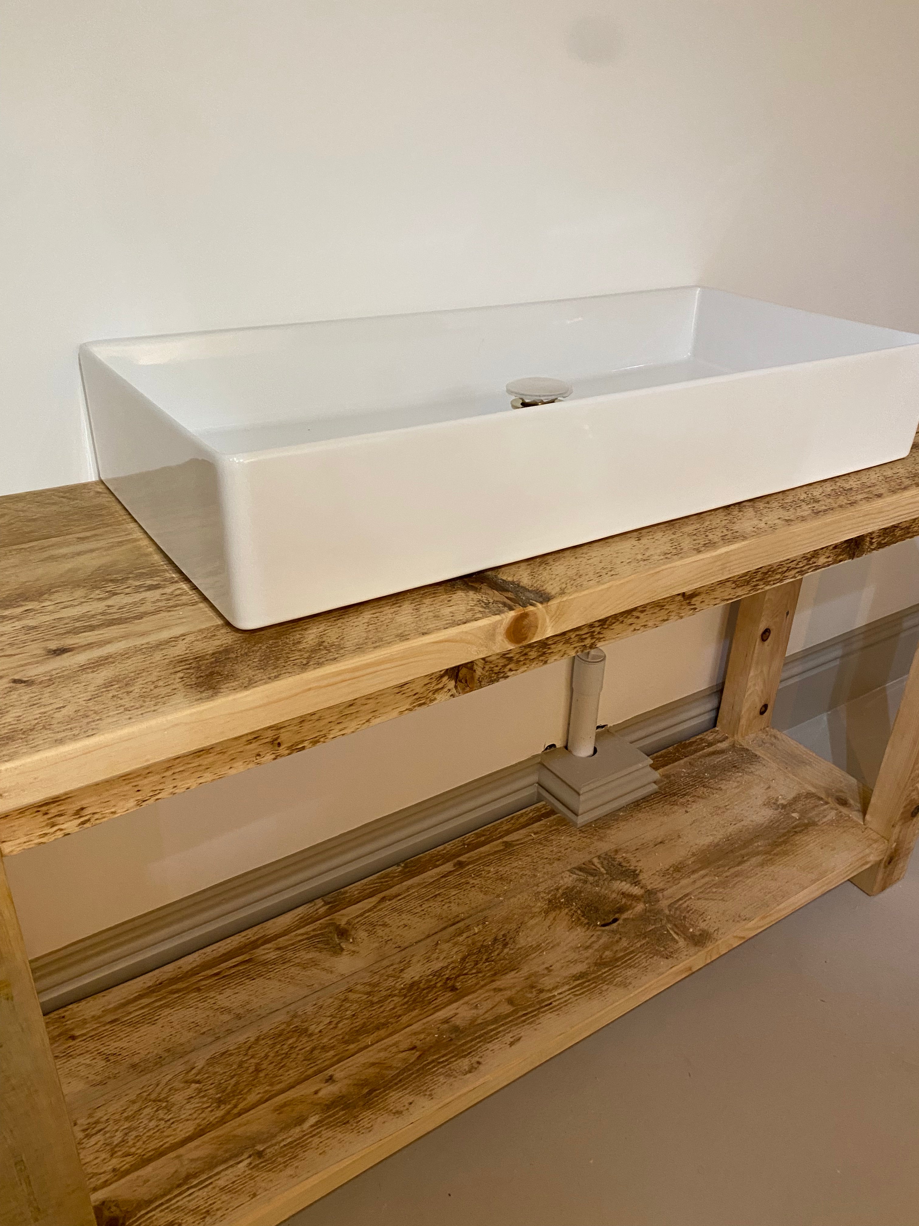 Wooden Bathroom Vanity Unit - The Chagford