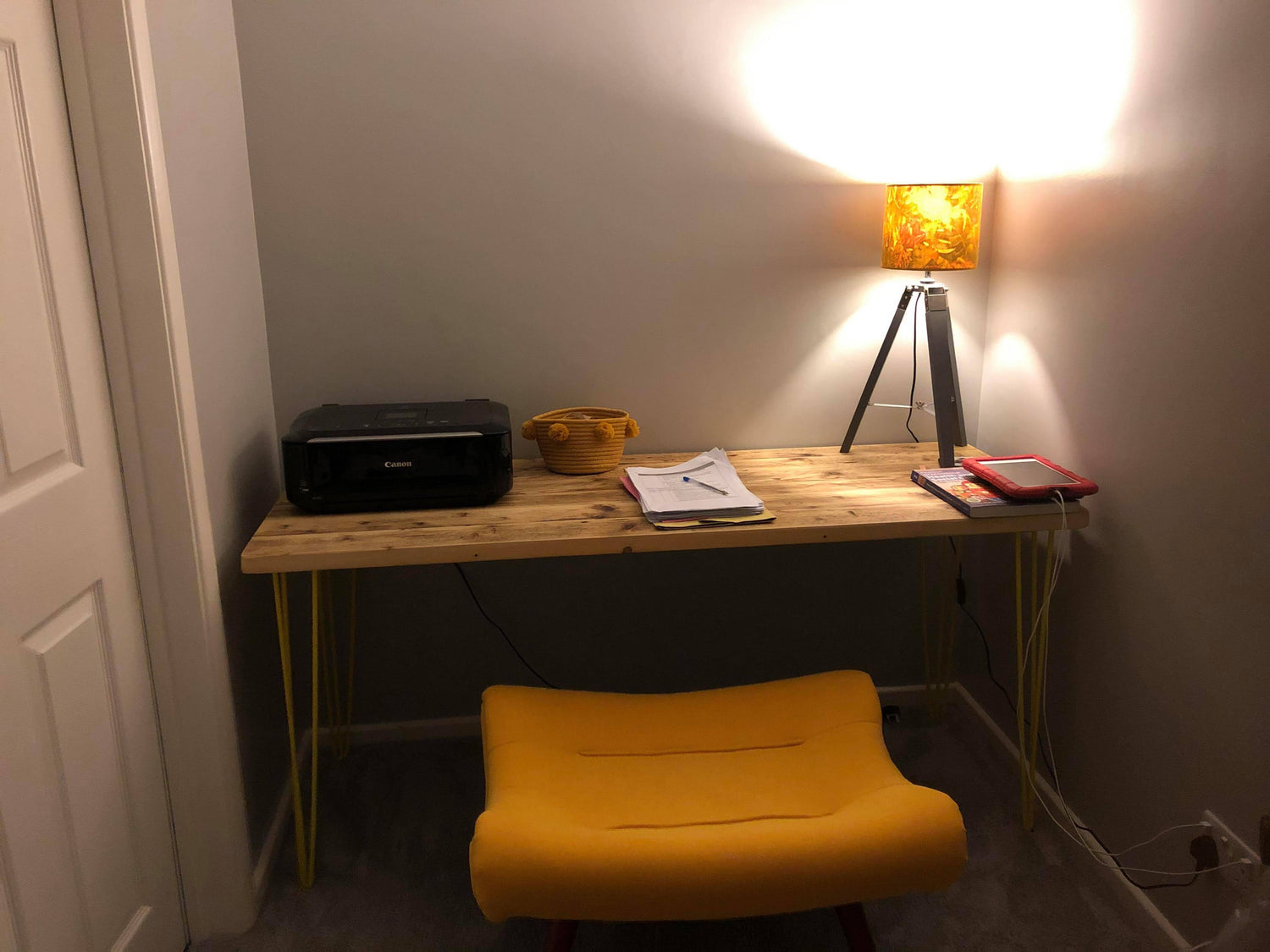 Wooden Rustic Desk - &