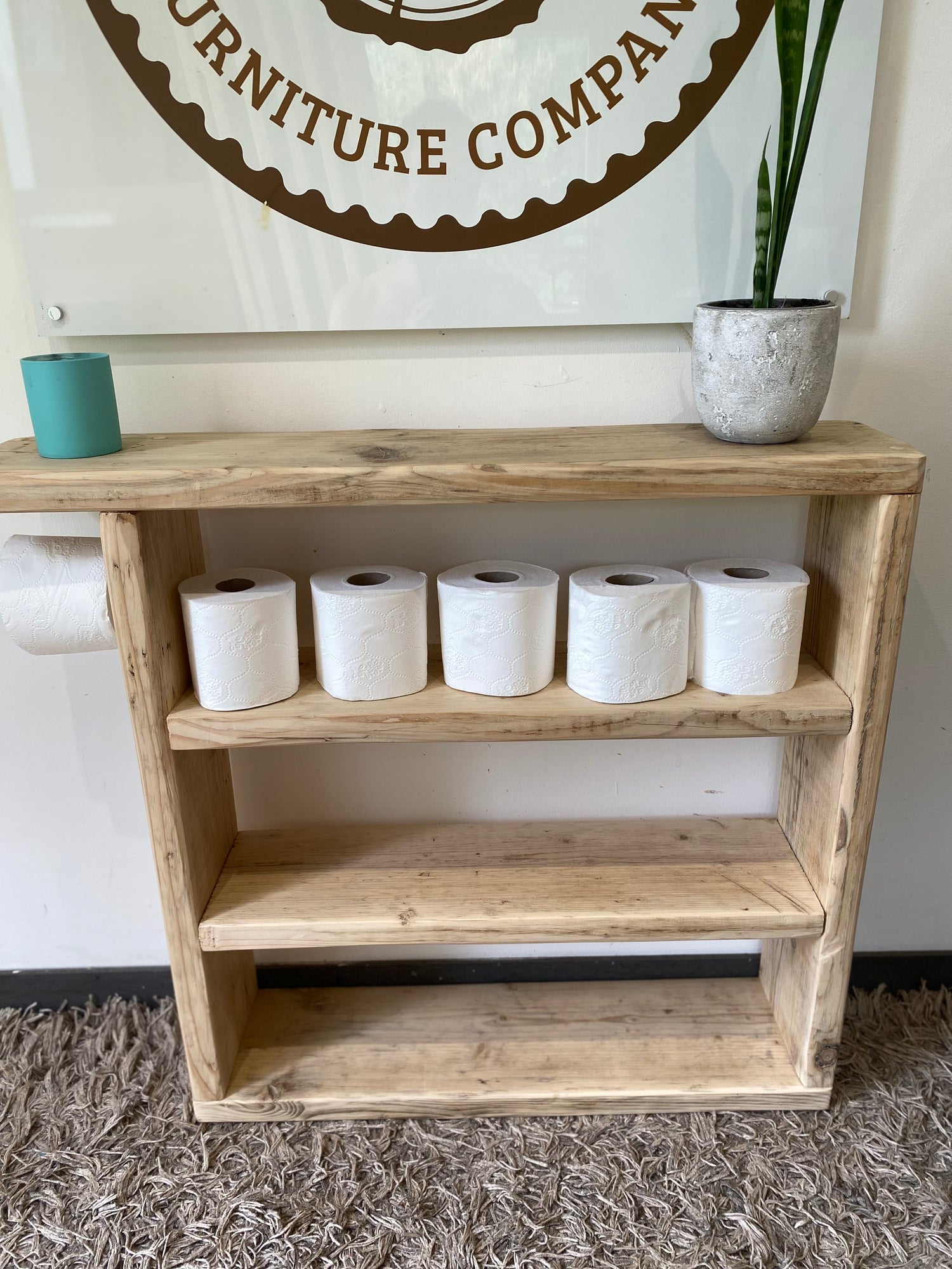 Wooden Bathroom Storage Unit