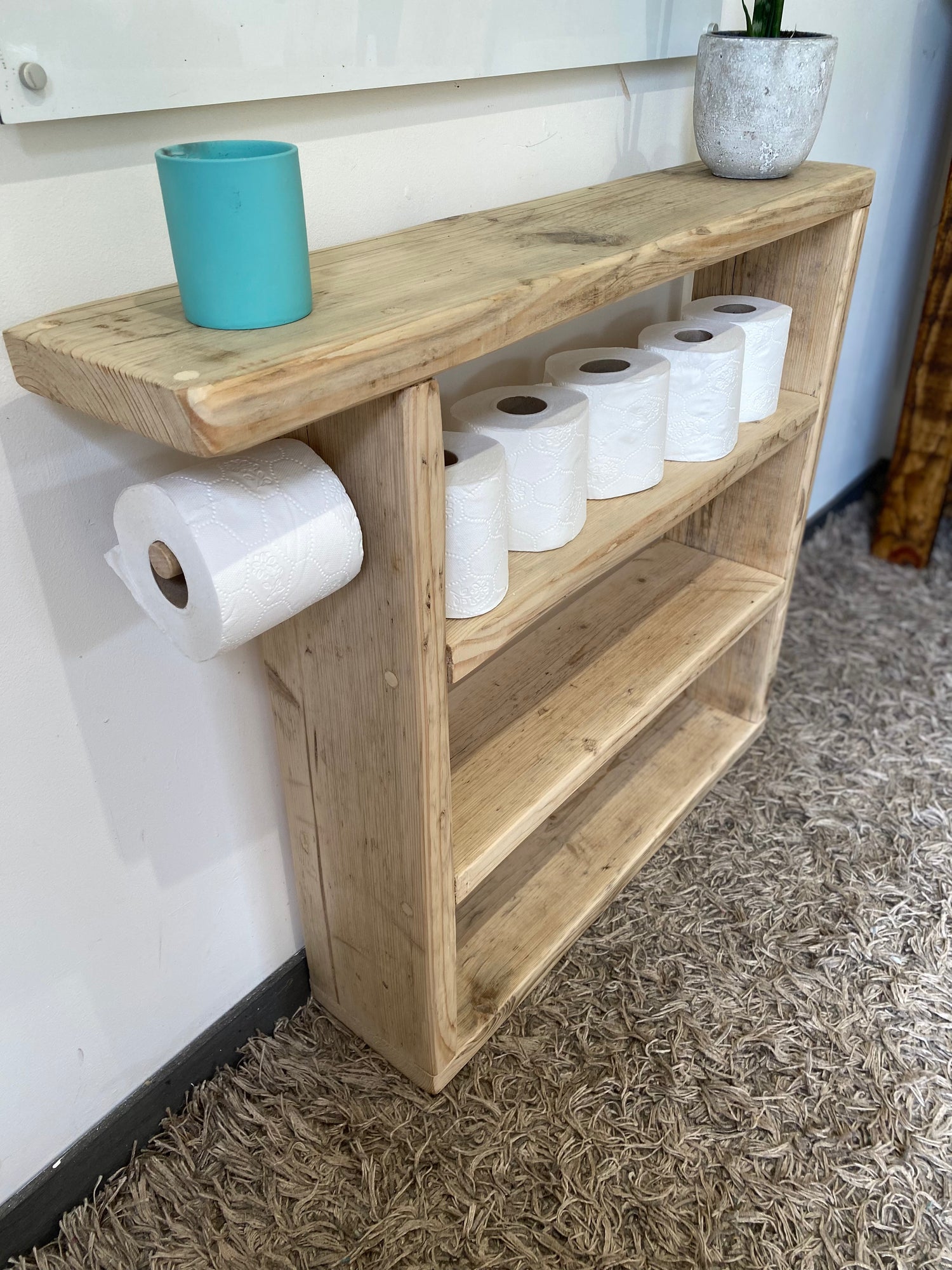 Wooden Bathroom Storage Unit