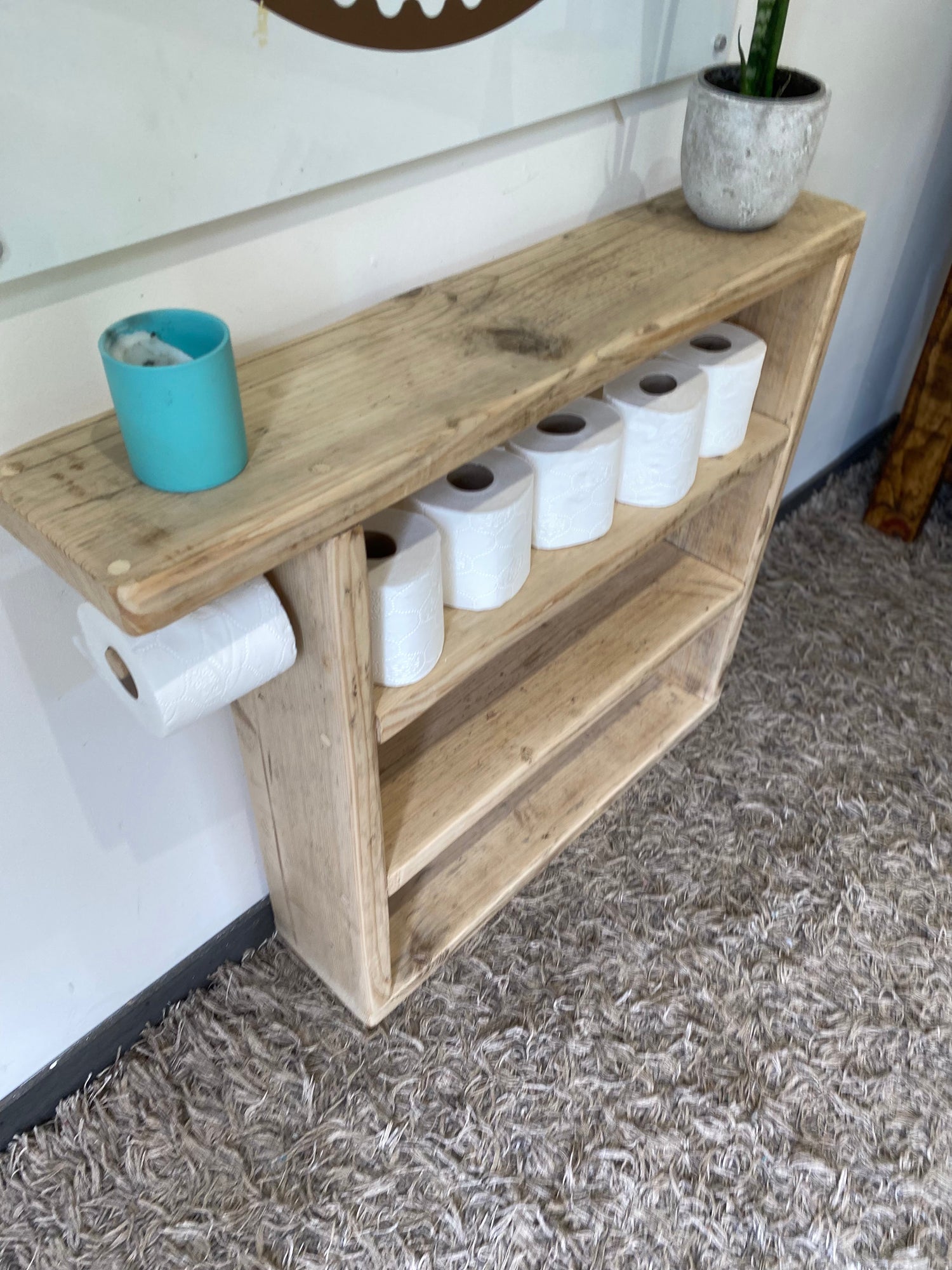 Wooden Bathroom Storage Unit