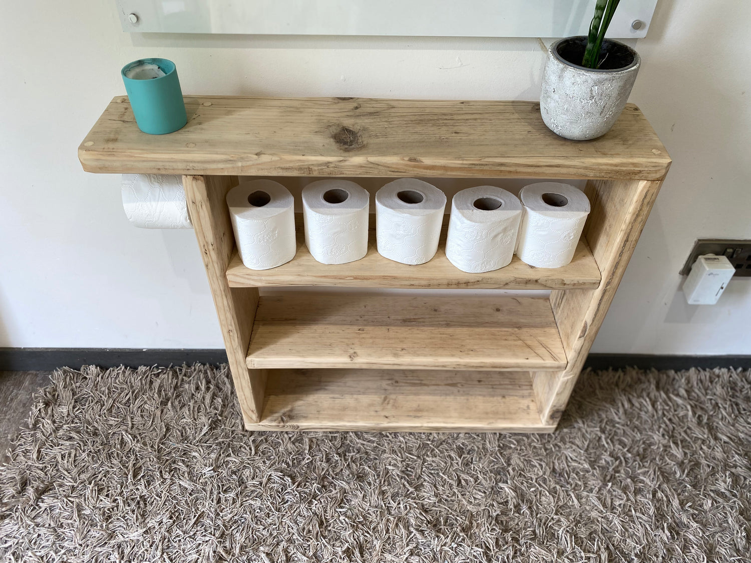 Wooden Bathroom Storage Unit