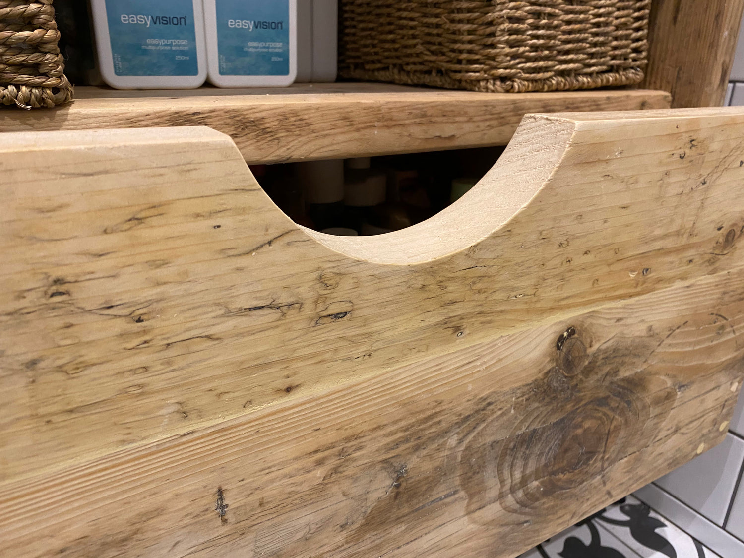 Wooden Bathroom Vanity Unit - &