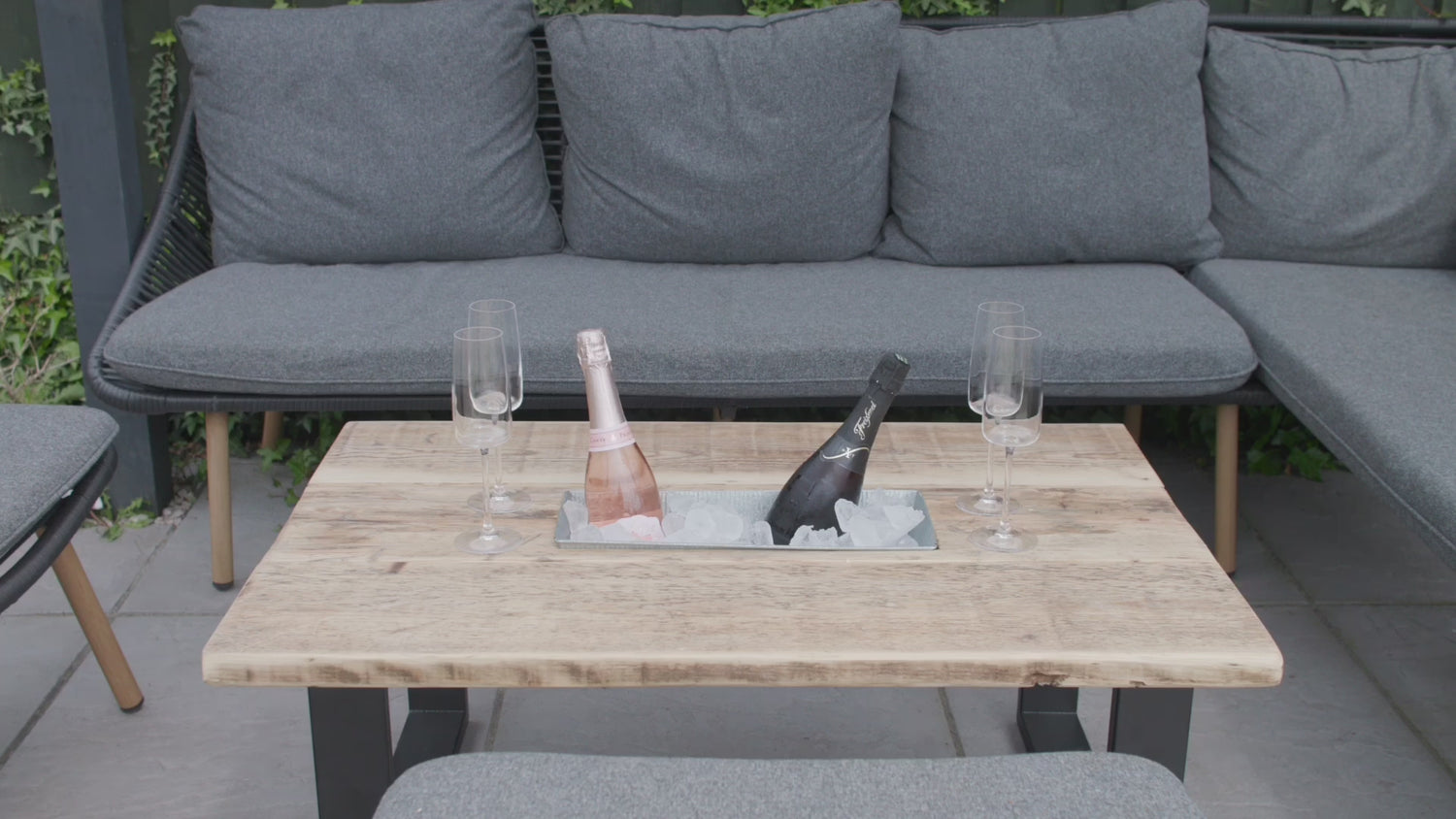 Wooden Outdoor Table - ‘The Prosecco Table’