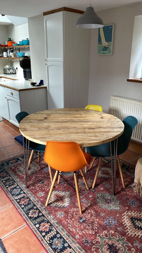 Wooden Round Dining Room Table - The &