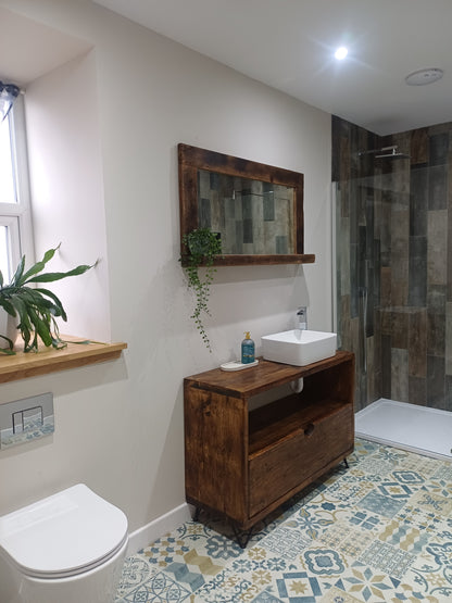 Wooden Bathroom Vanity Unit - &