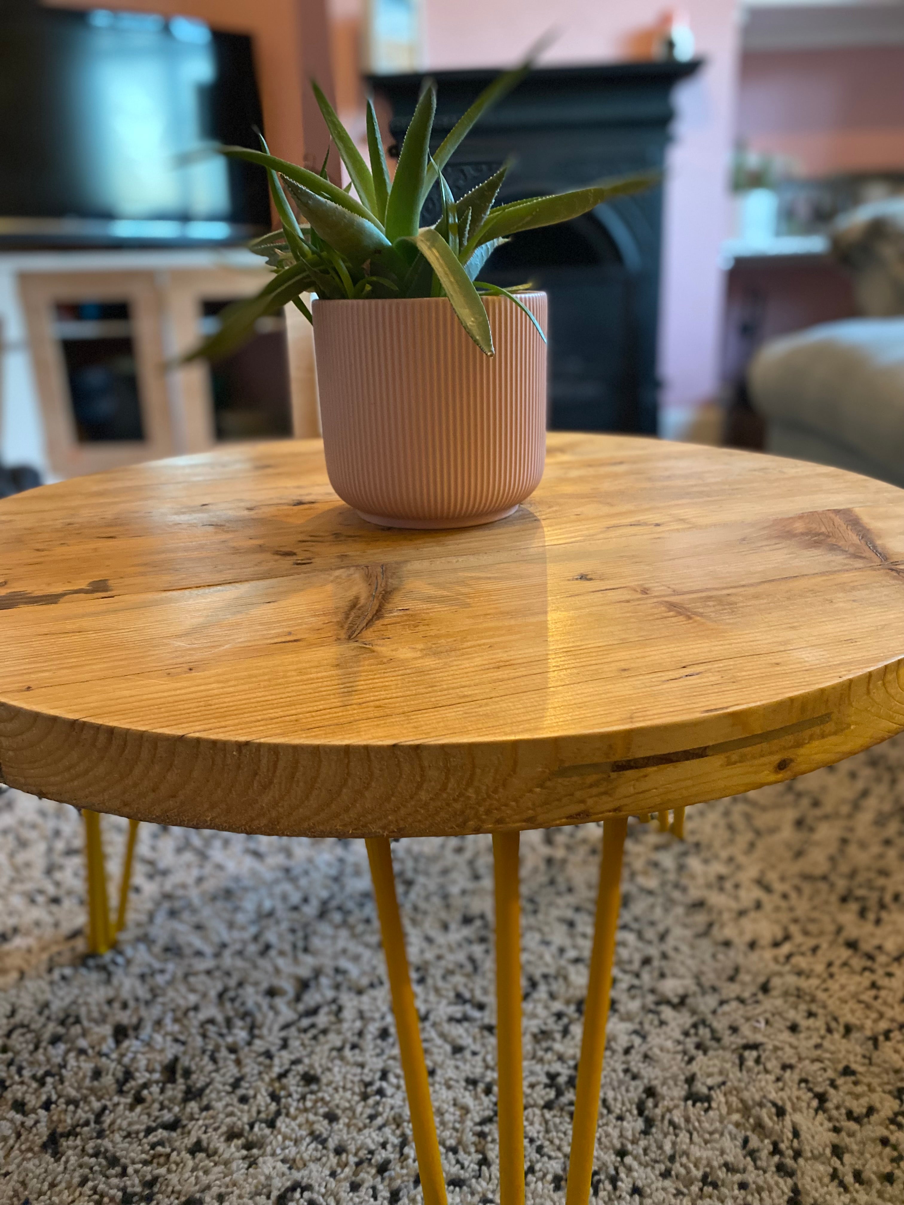 Round wooden coffee Table - The &