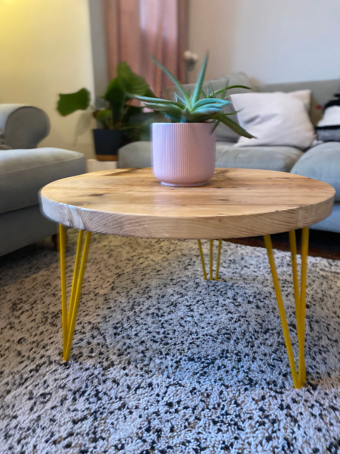 Round wooden coffee Table - The &