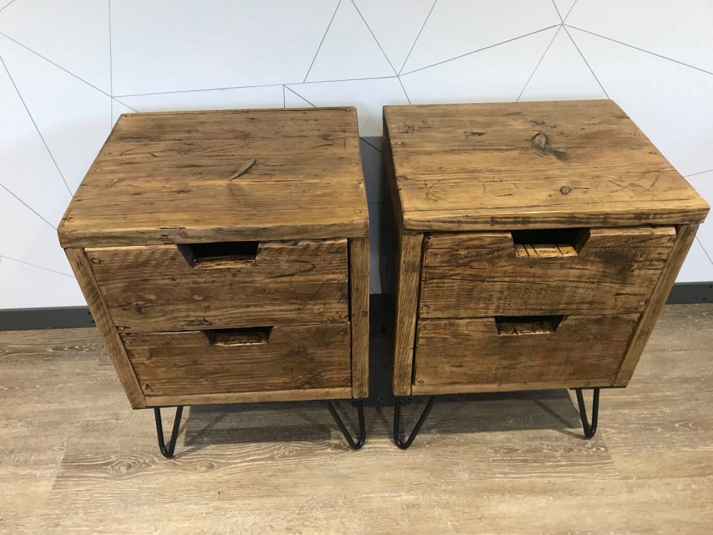 Wooden Bedside Tables - &