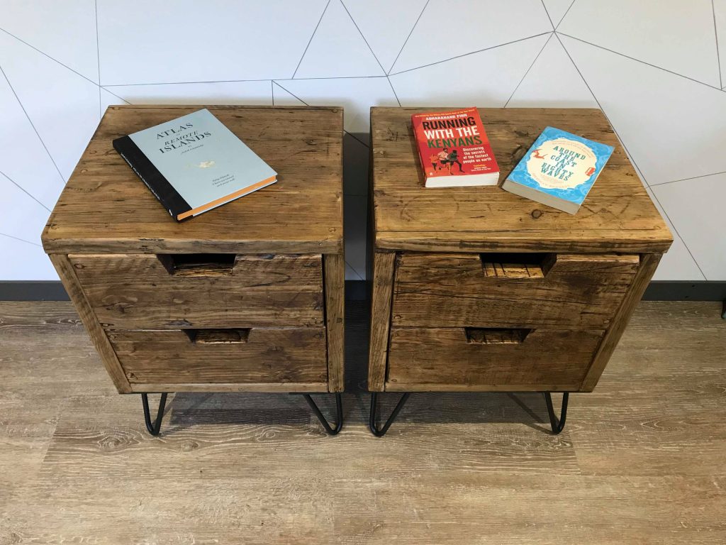 Wooden Bedside Tables - &