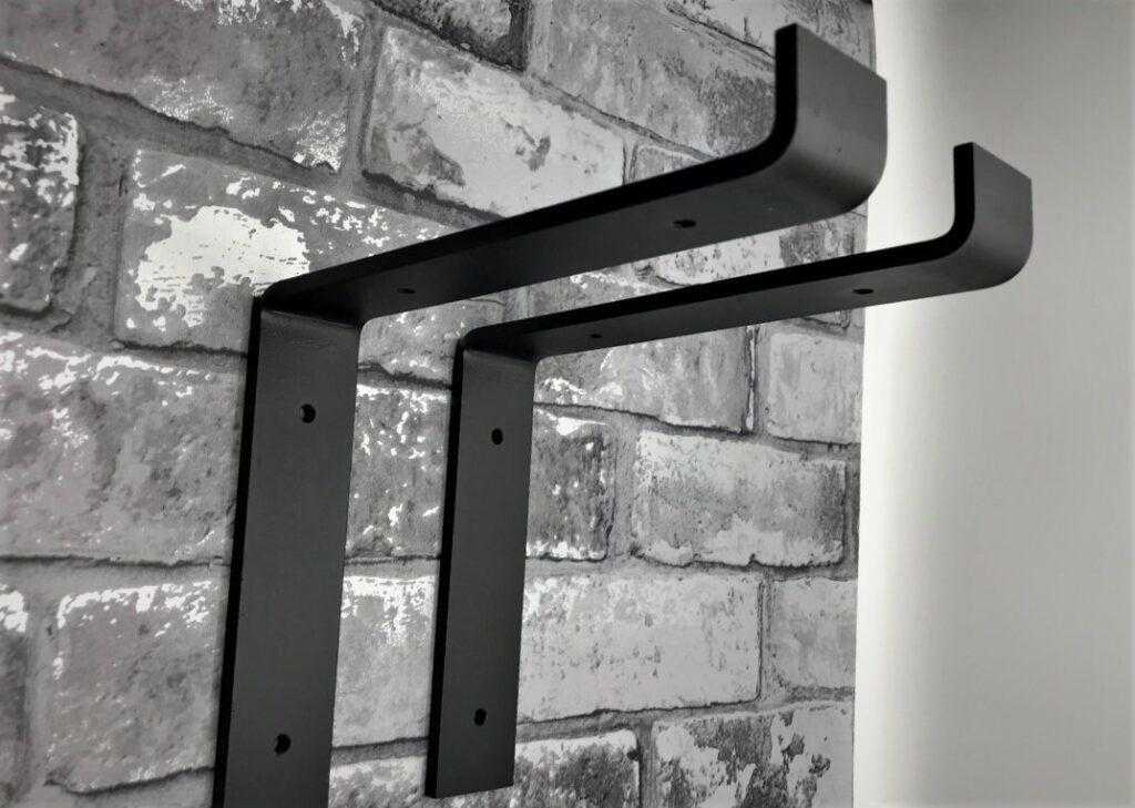 Reclaimed Wood Scaffold Shelves with Industrial Brackets – (30cm Deep) - The Clovelly