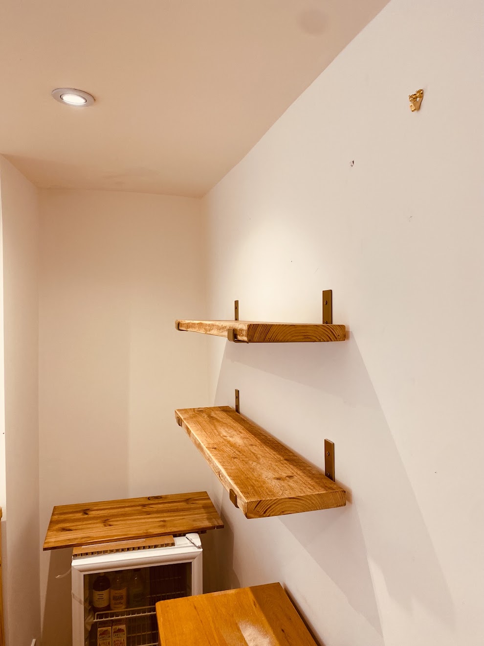 GOLD BRACKETS Scaffold Shelves with – (30cm Deep) - The Clovelly 2.0