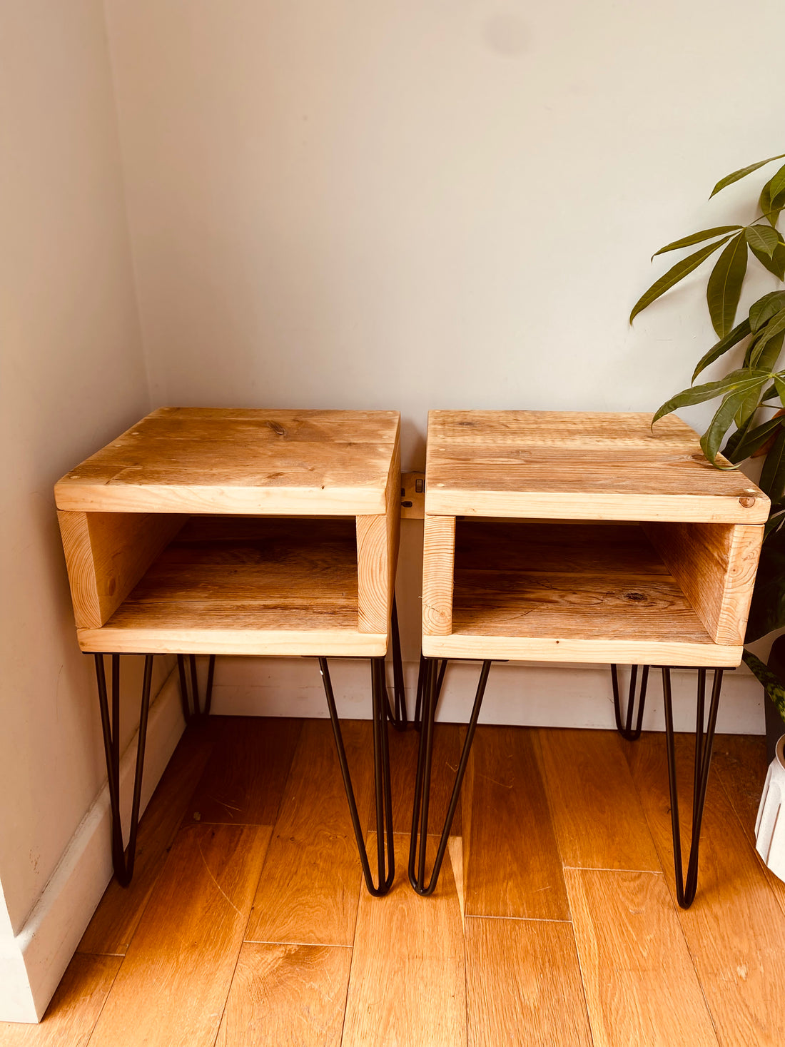 Wooden Bedside Tables - &