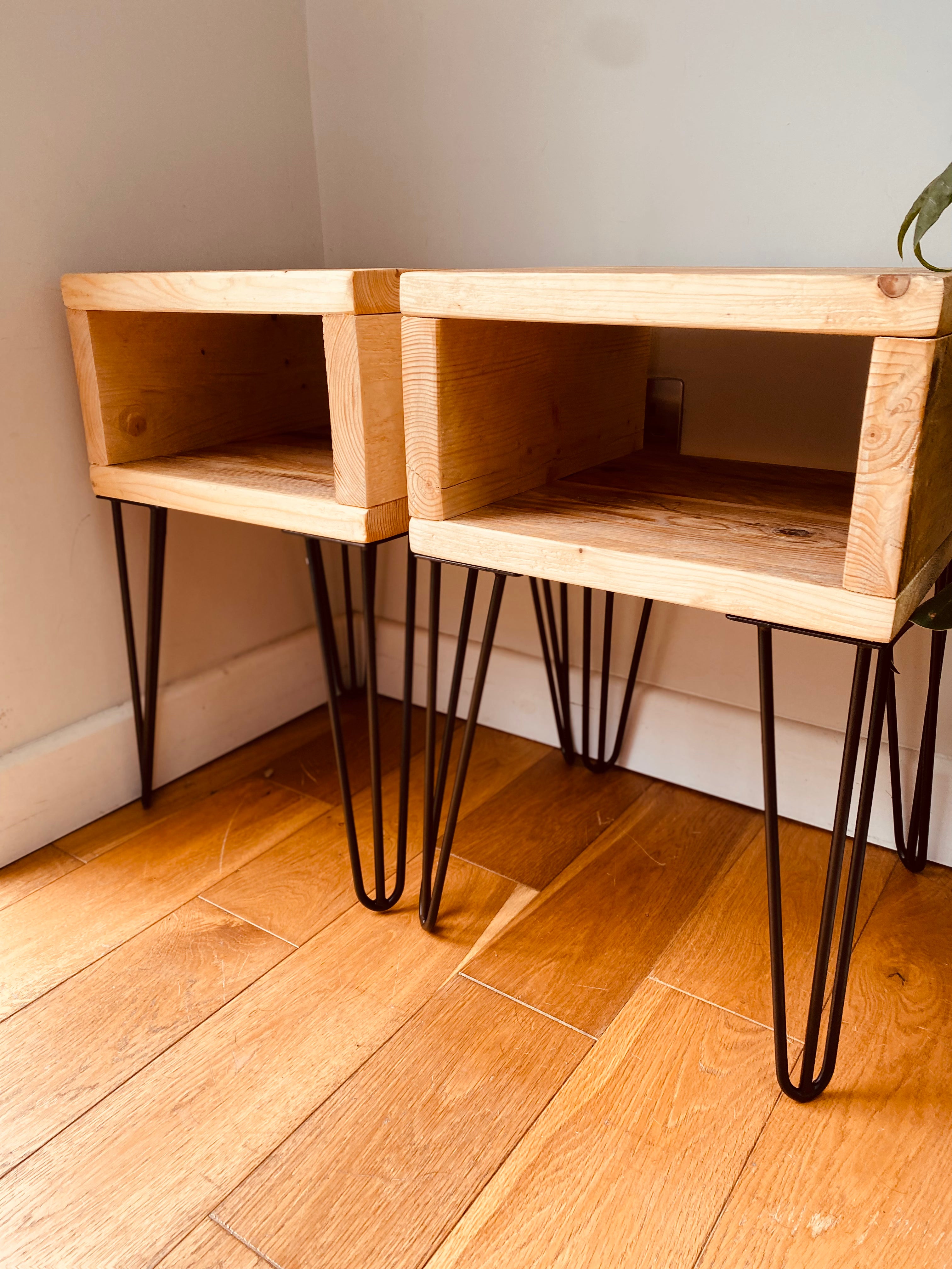Wooden Bedside Tables - &