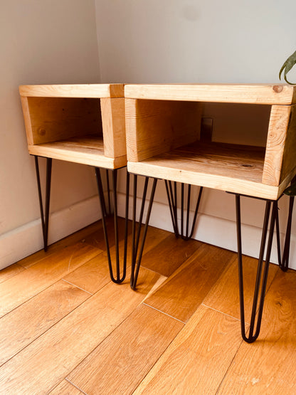 Wooden Bedside Tables - &