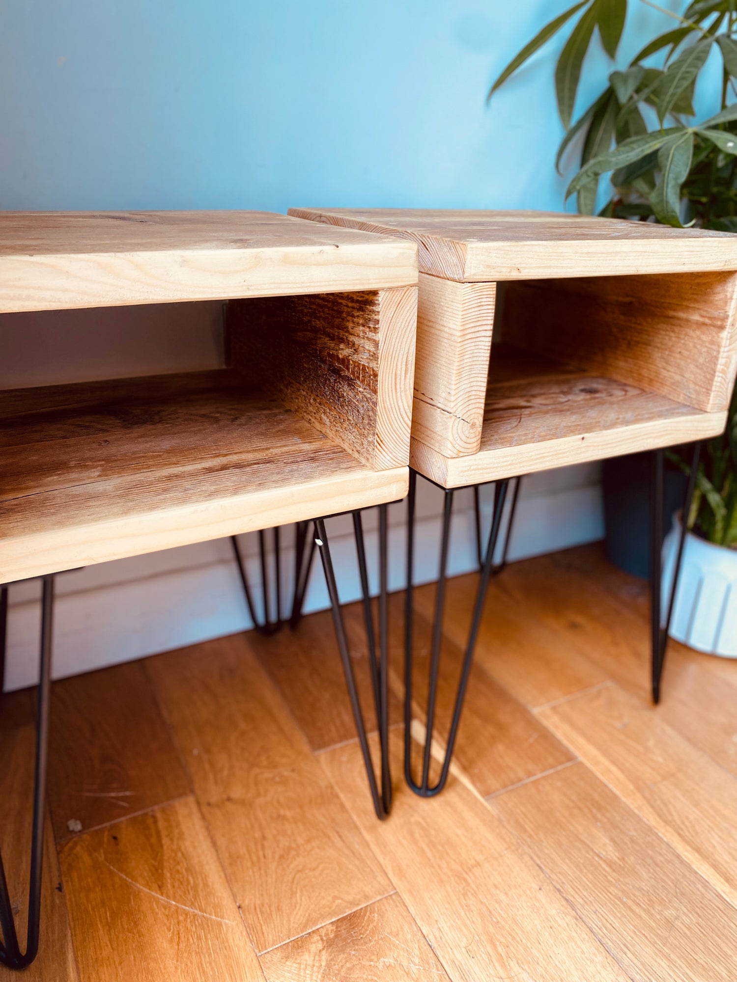 Wooden Bedside Tables - &