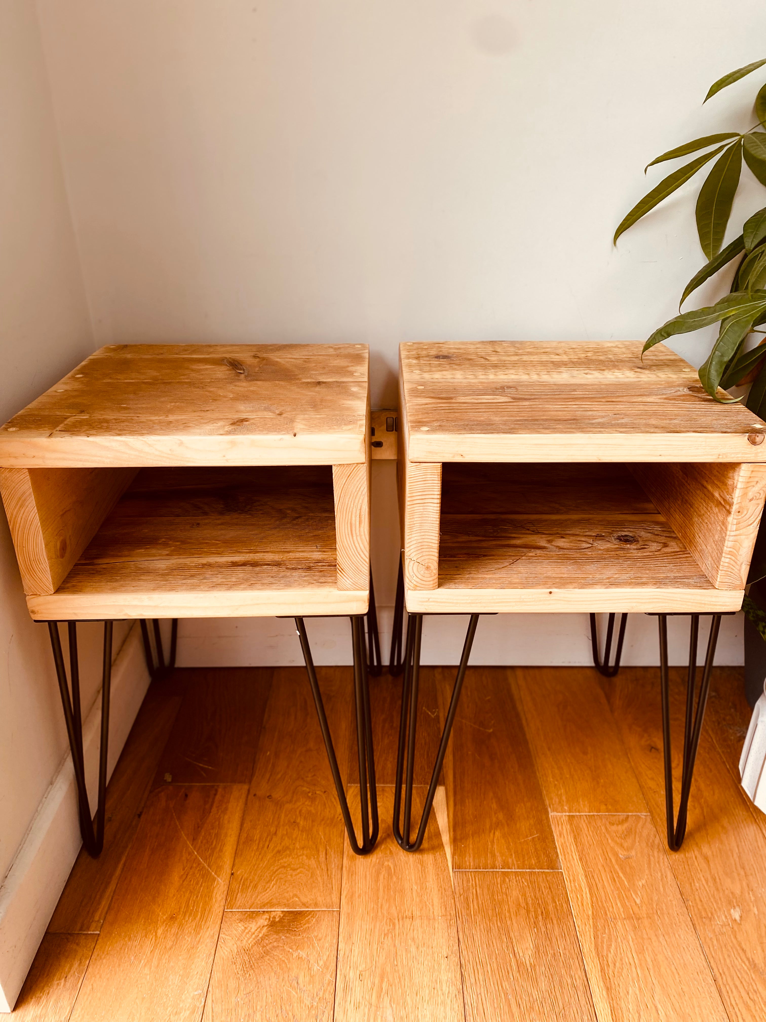 Wooden Bedside Tables - &