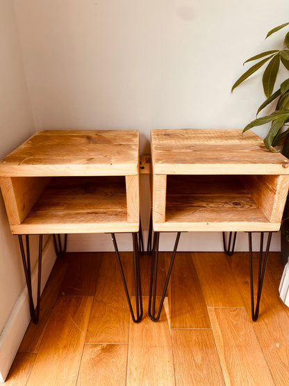 Wooden Bedside Tables - &