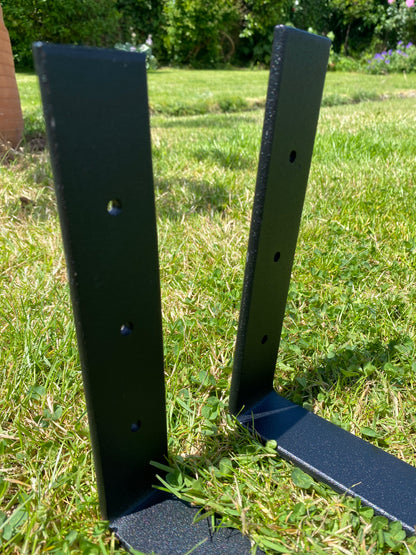 Reclaimed Wood Scaffold Shelves with Industrial Brackets – (30cm Deep) - The Clovelly