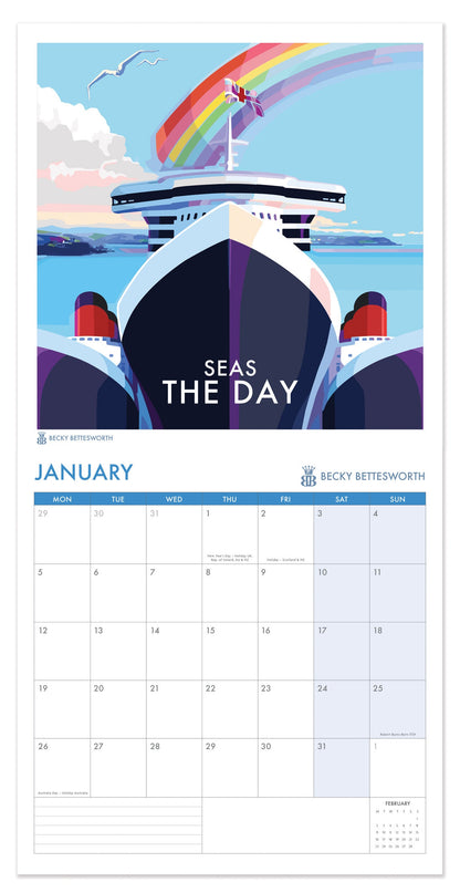 2026 Vintage Style Poster Art Calender