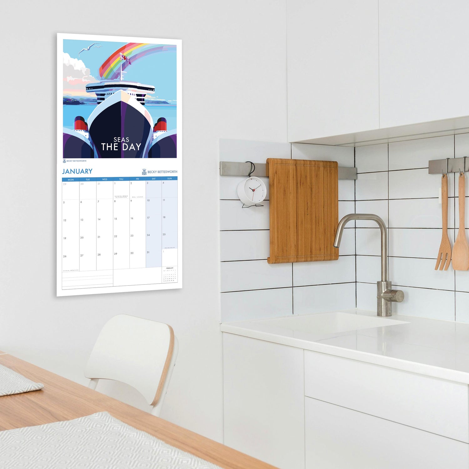 2026 Vintage Style Poster Art Calender