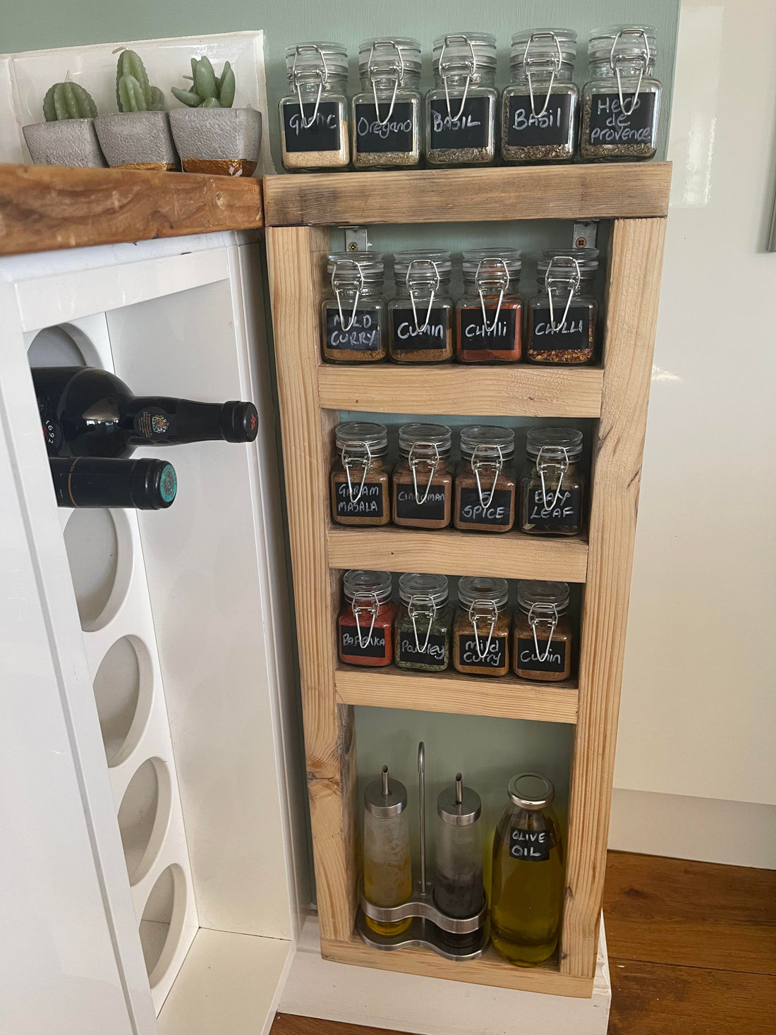 Wooden Spice Rack