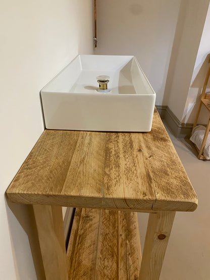 Wooden Bathroom Vanity Unit - The Chagford